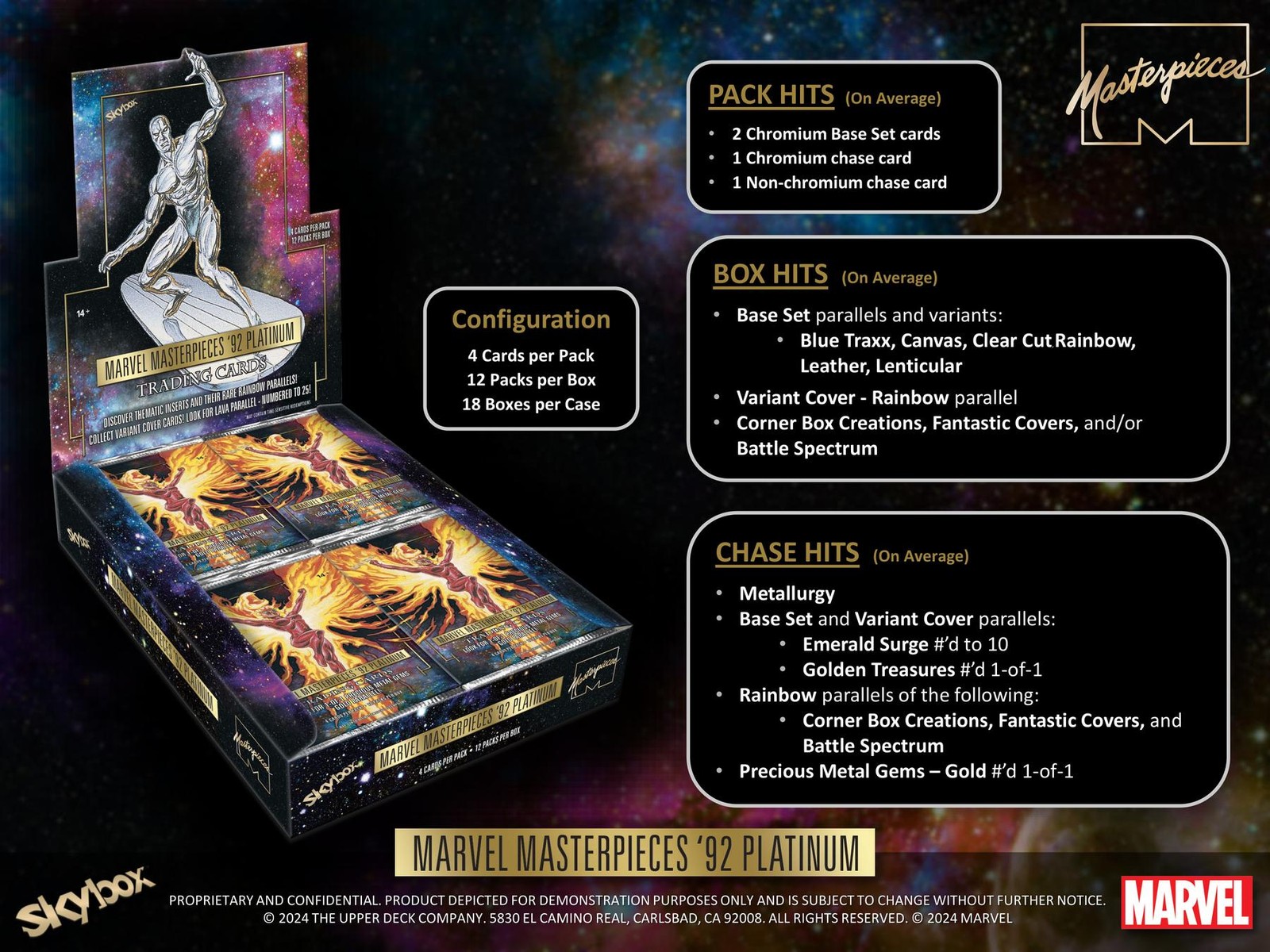 MARVEL MASTERPIECES ’92 PLATINUM HOBBY BOX (UPPER DECK 2024)