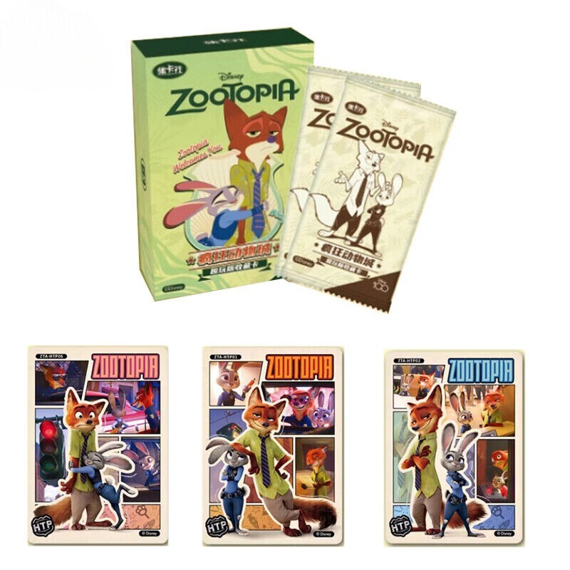 2023 CardFun card fun Disney 100 Zootopia Collection Cards 5 Packs Sealed Box