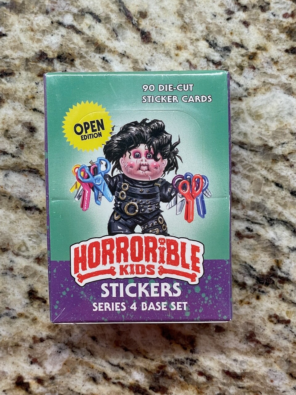 Horrible Kids Sealed Series 4 Base Set Box Pingitore GPK Parody Sticker Cards