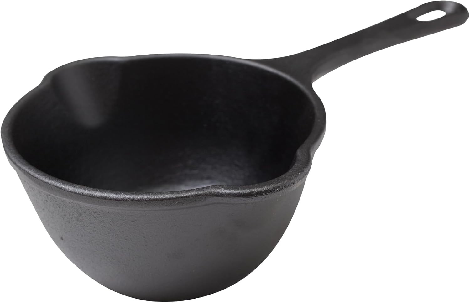 0.5-Quart Cast Iron Saucepan, Small Cast Iron Melting Pot Seasoned Wit