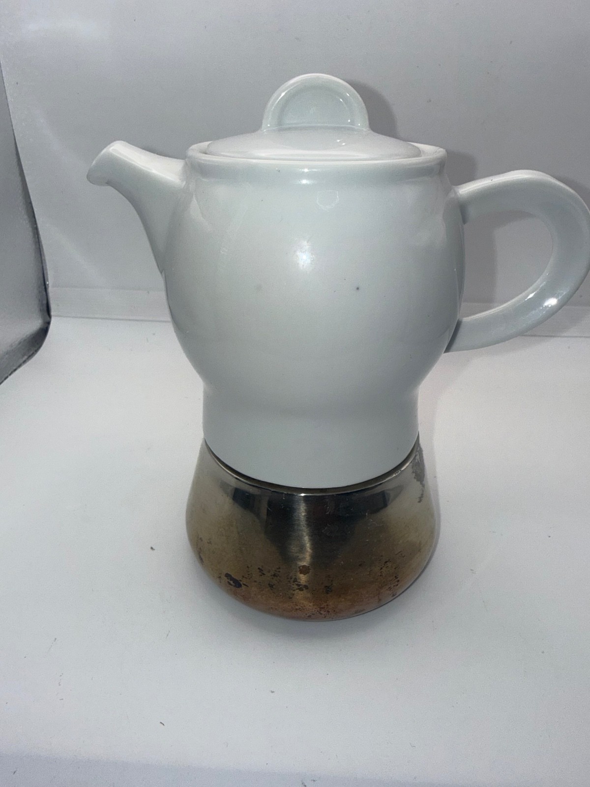 Vintage Moka “Carina” Porcelain Stovetop Espresso Maker – Made in Italy