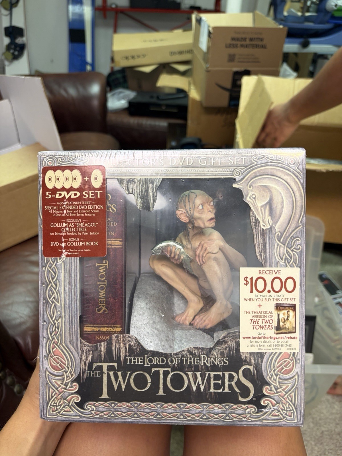 The Lord of the Rings “The Two Towers” (2003) Collector’s 5 DVD Gift Set “NEW”