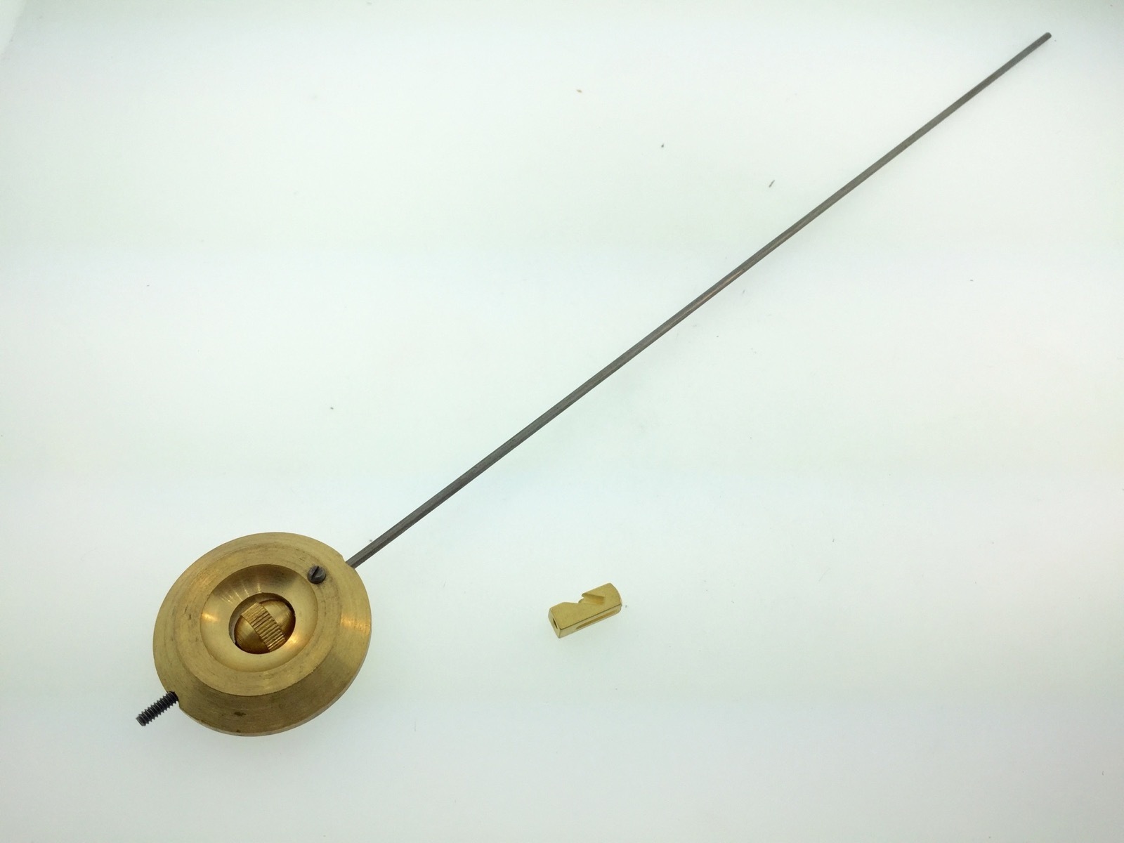 French Clock Pendulum Brass Bob 1 1/2″ Diameter and 2.9 oz.weight