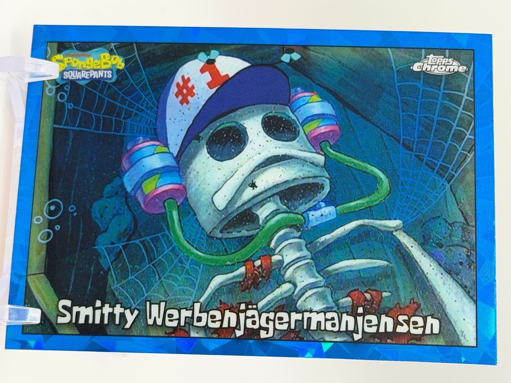 2025 Topps SpongeBob SquarePants Chrome Sapphire ~ U Pick ~ COMPLETE YOUR SET 💠