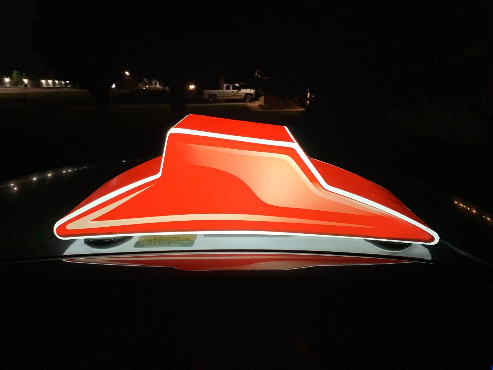 ORIGINAL PIZZA HUT DELIVERY VEHICLE TOPPER WITH CORD POWER PLUG