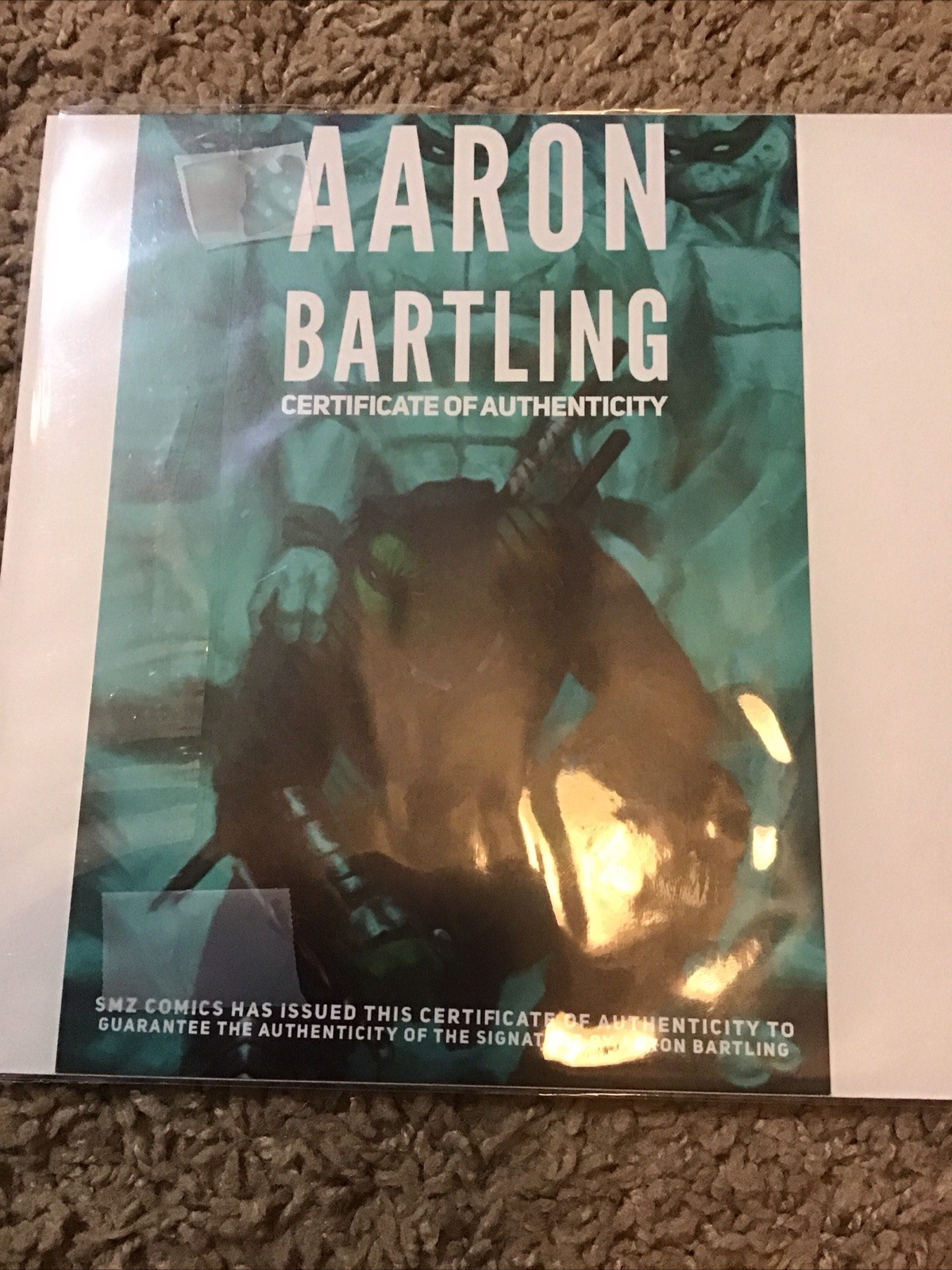 Eternus #1 SDCC Virgin Variant Signed by Aaron Bartling w/ COA 2022 Scout Comics