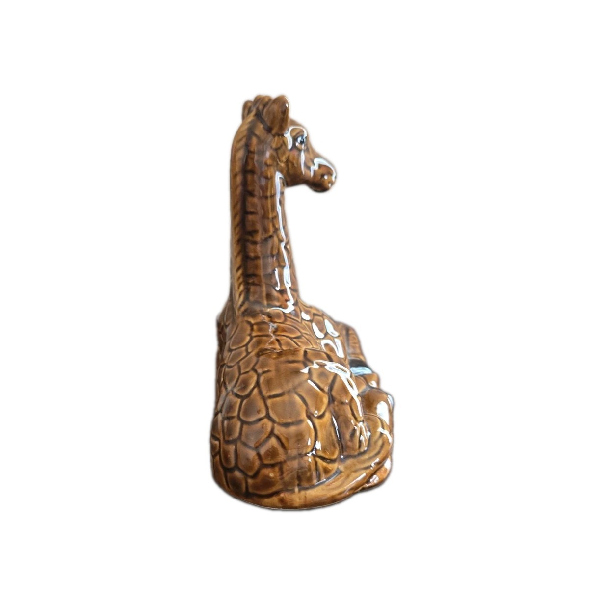 Handcrafted MCS Ceramic Chinese GIRAFFE FIGURINE – 6” L x 6” H x 3” W – EUC