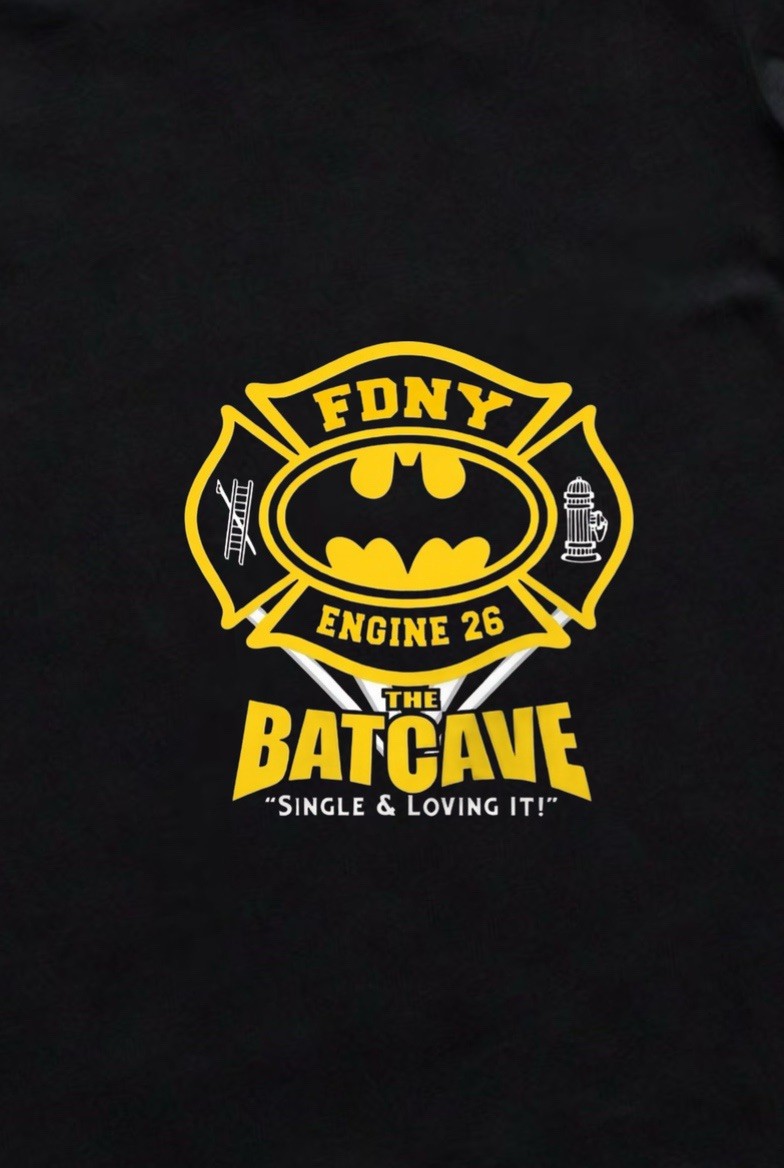 FDNY E-26 Shirt •The Batcave • Manhattan, NYC • Lg