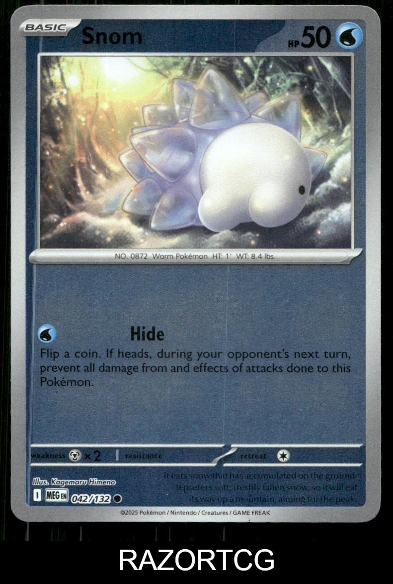 SNOM 042/132 C MEGA EVOLUTION POKEMON REVERSE HOLO NM/M