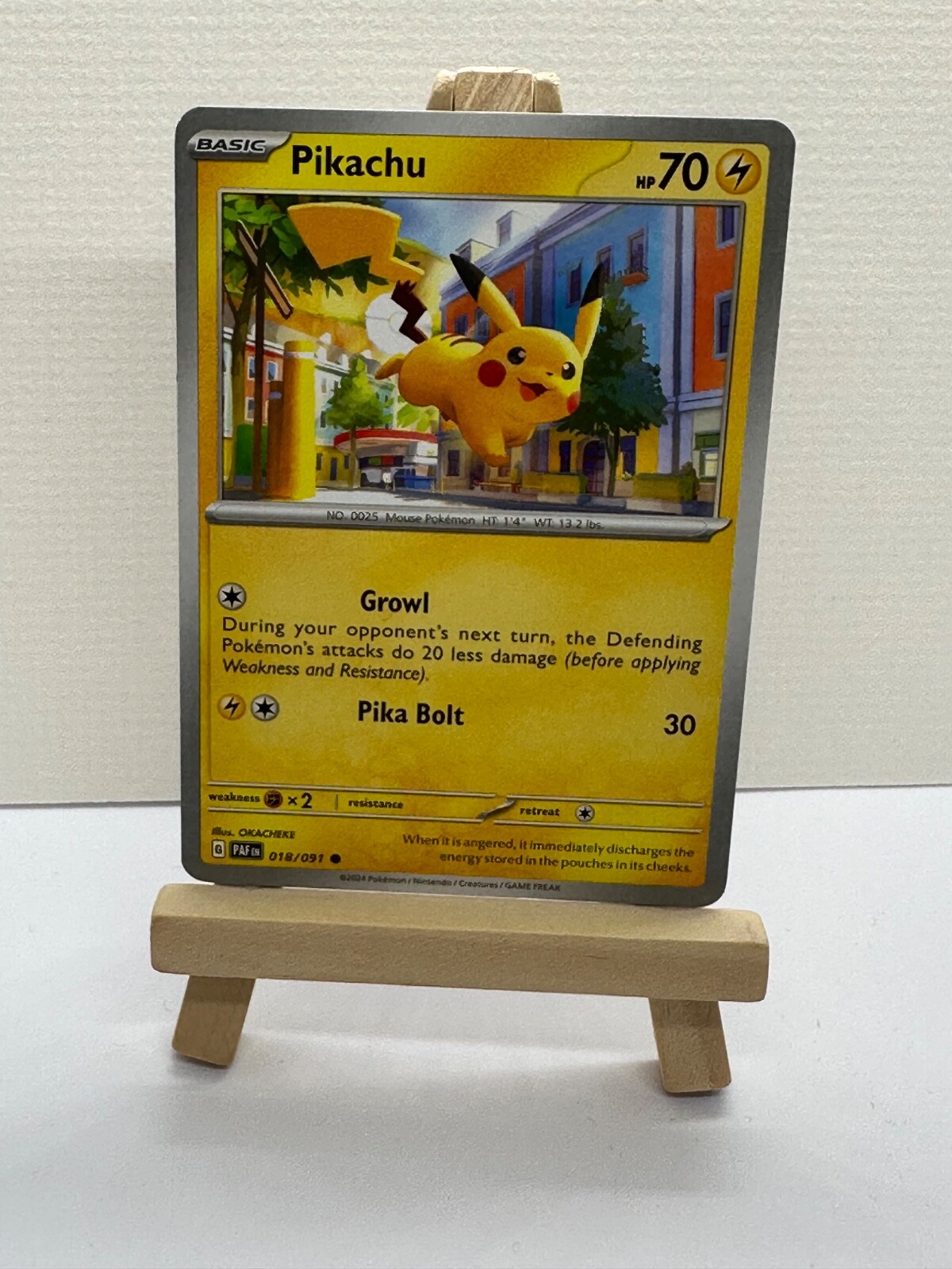 018/091 Pikachu Scarlet & Violet Paldean Fates Pokemon Single Card!