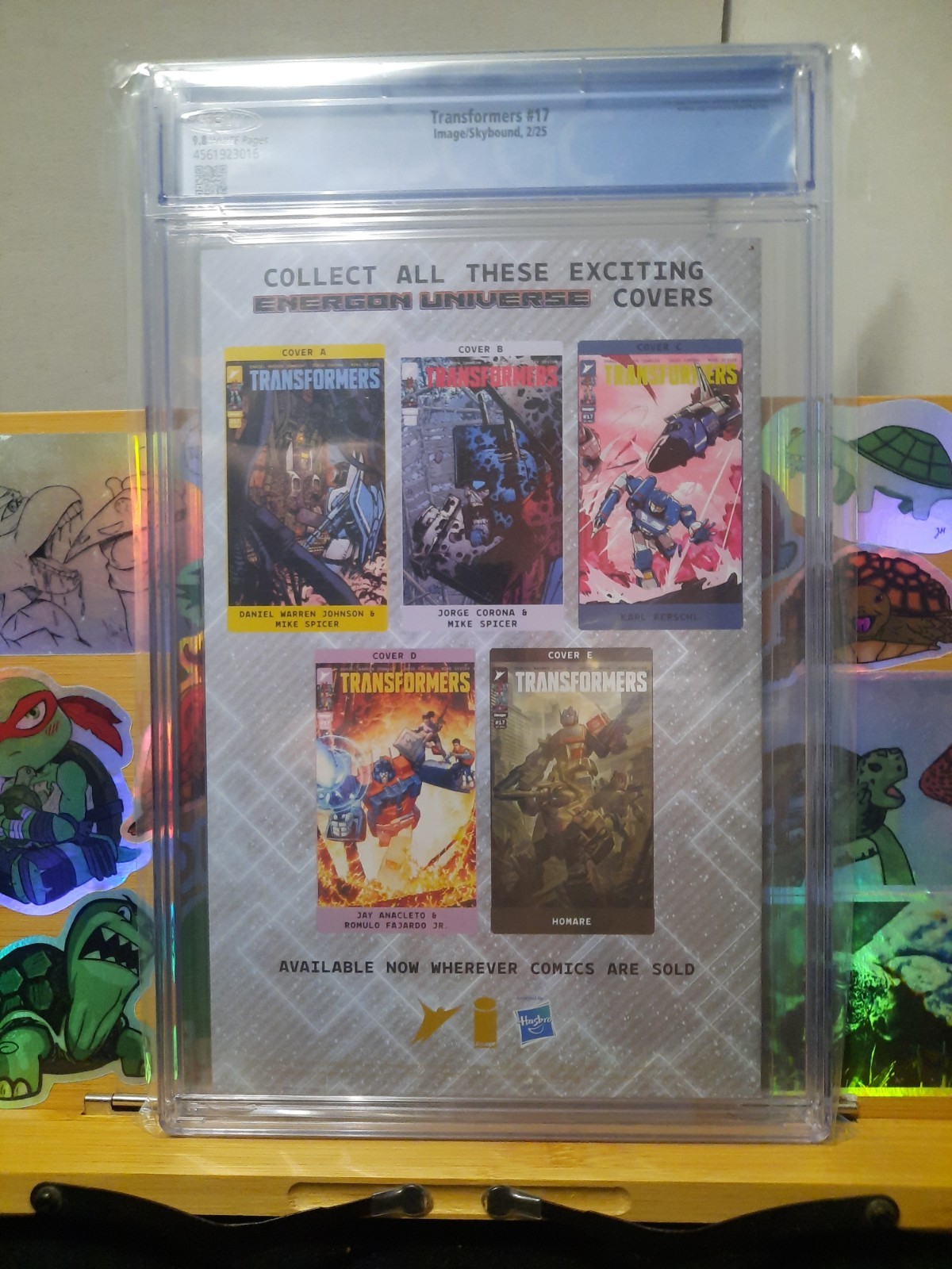 Transformers #17 CGC 9.8 Daniel Warren Cover A 1st Print Image NM!!
