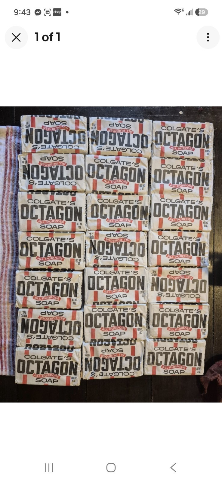 Colgate’s Octagon All-Purpose Soap, Vintage x20