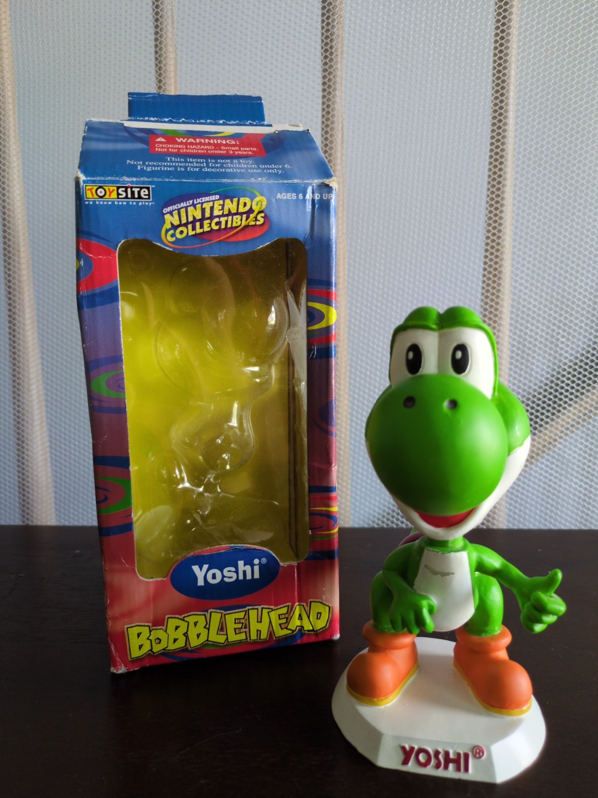 Yoshi BD&A Mario Bobblehead Collectible 2001 Toysite Nintendo RARE – READ DESC
