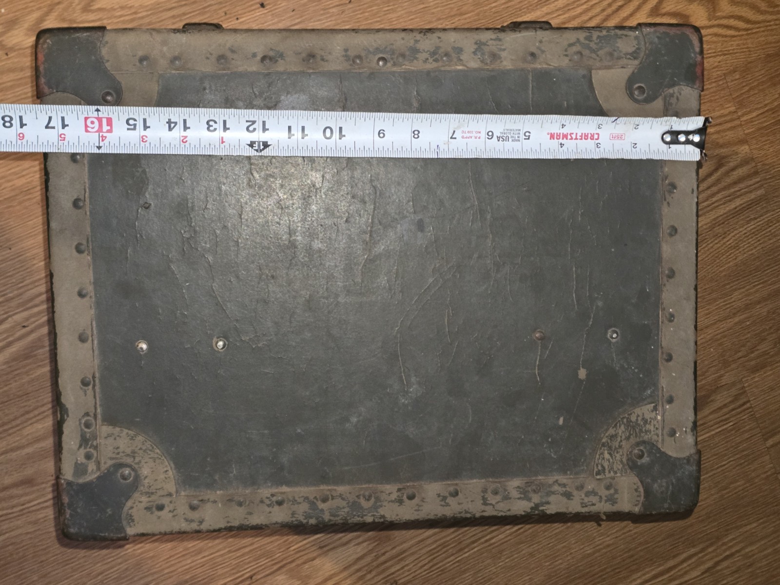 Vintage Foot Locker Trunk with Custom Compartments