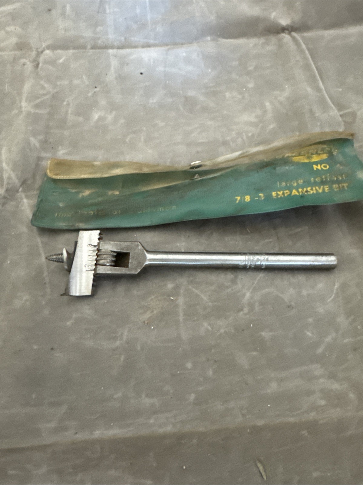 Vintage Greenlee Expansion Drill Bit 7/8″ To 3″ In Original Pouch – #6 Expansive