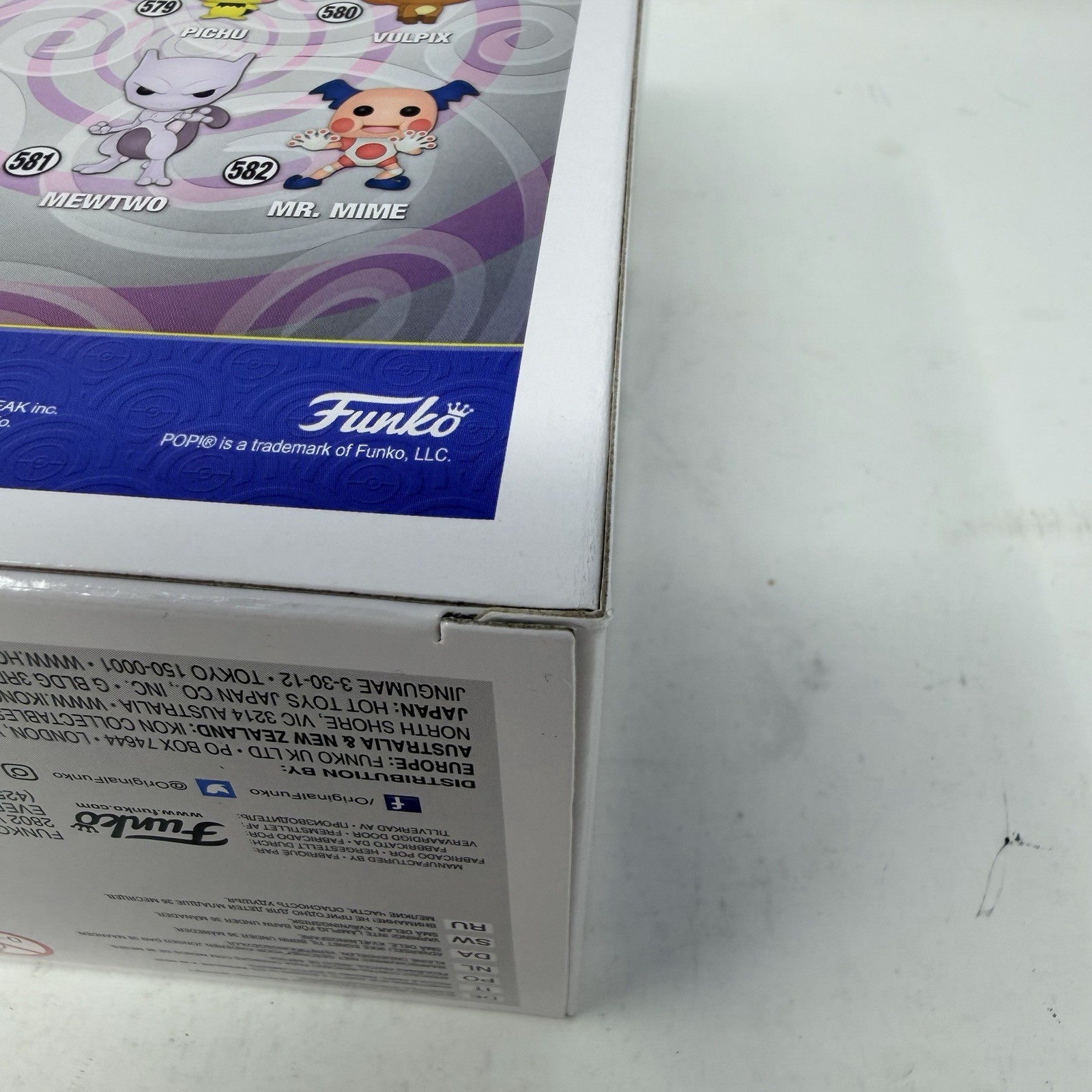 Funko Mewtwo #581 Pop Pokemon Convention 2020 Limited Edition Flocked Exclusive