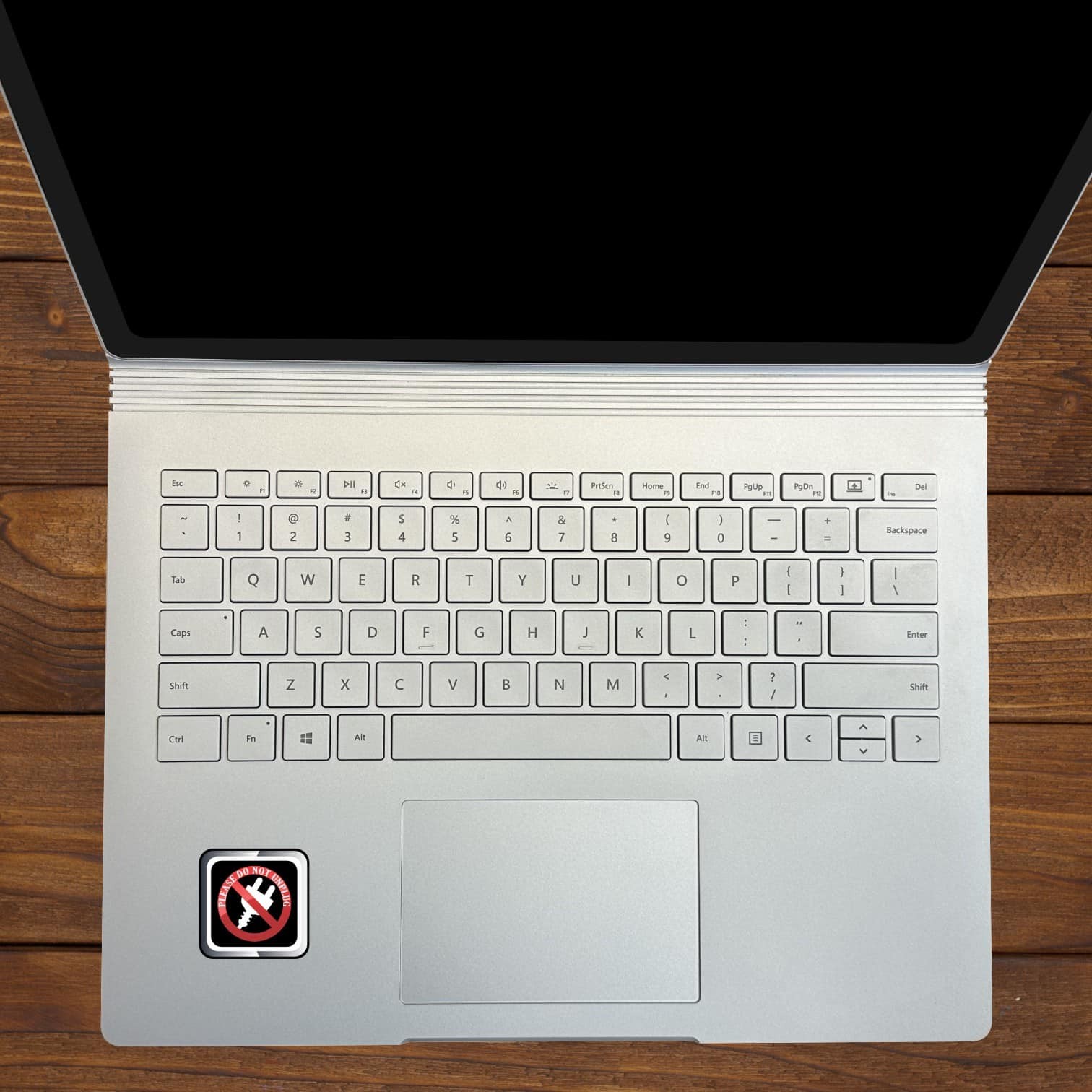 StickerTalk Please Do Not Unplug Stickers, 1.5 inches x 1.5 inches