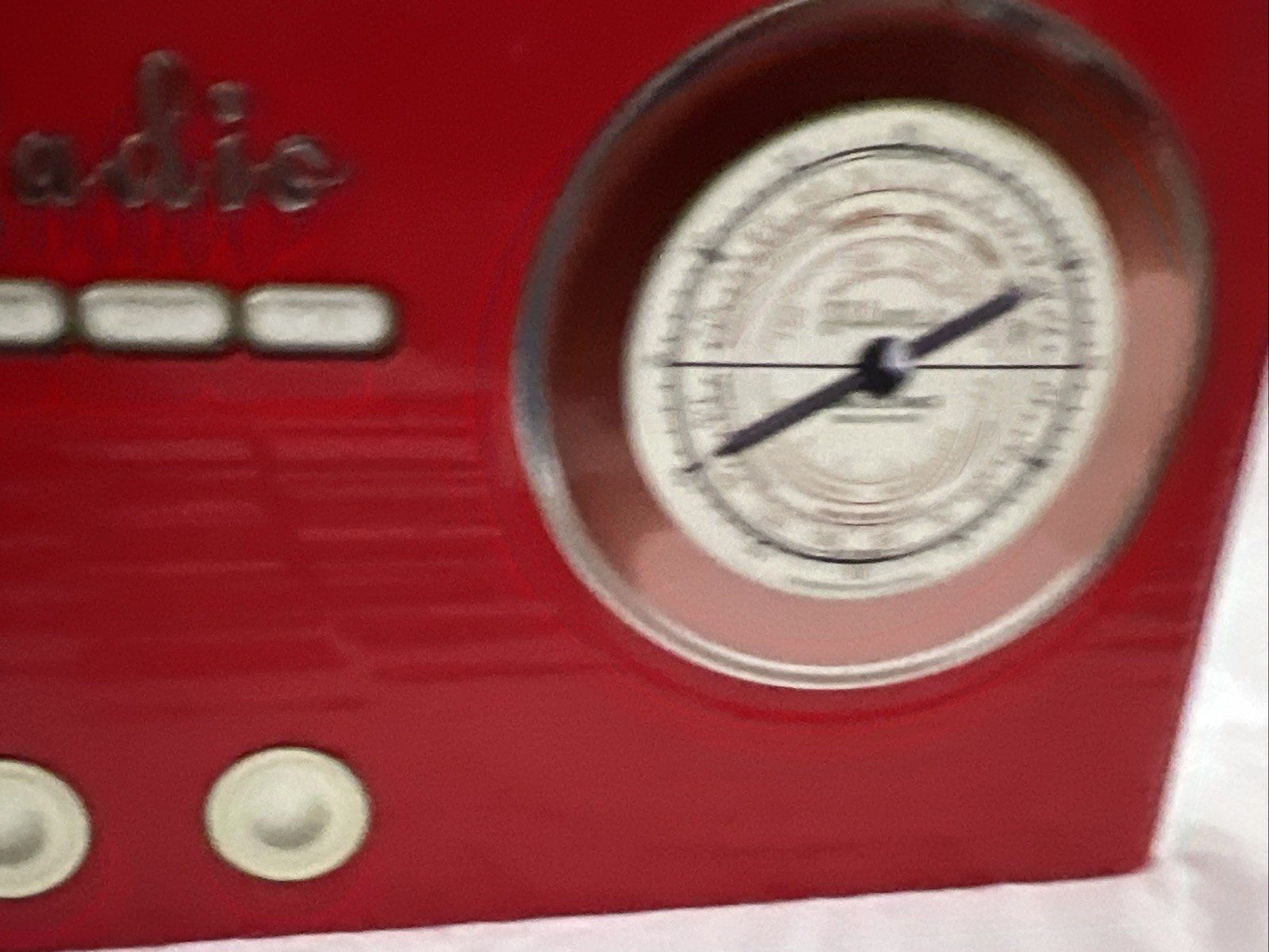 Radio Red EMPTY Collectible Tin Storage Container Display ‘