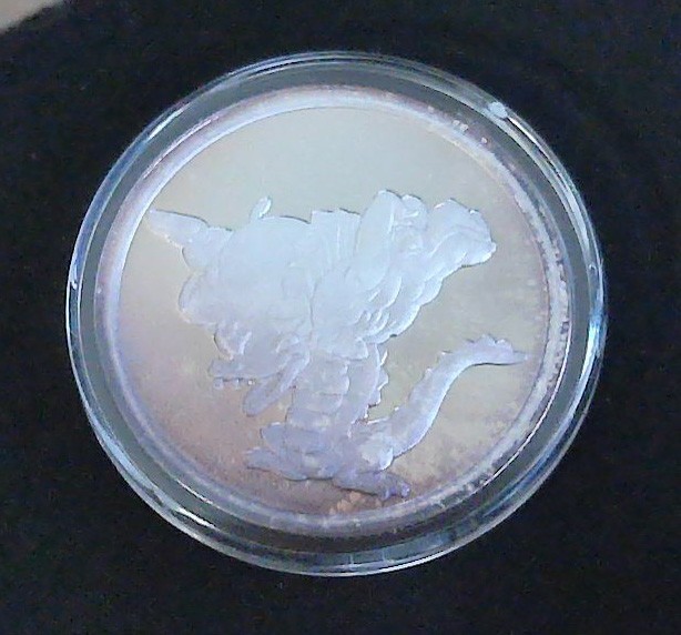 1990 Disney Fantasia 50th Anniversary Alligator Hippo 1oz .999 Silver Proof COA