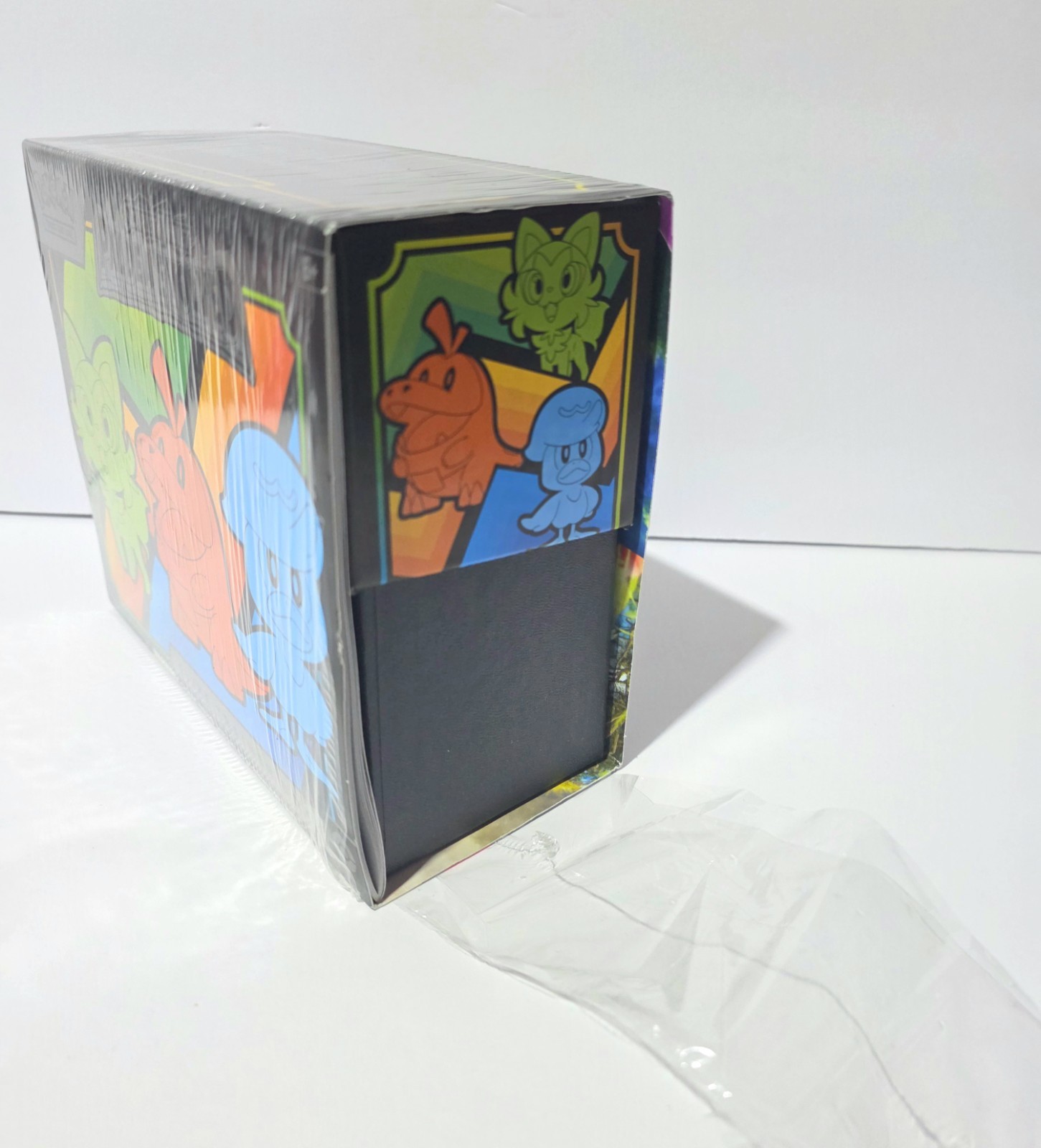 Display Pokémon Paldea Evolved ETB – EMPTY BOX W/ Plastic & Guide – NO CARDS