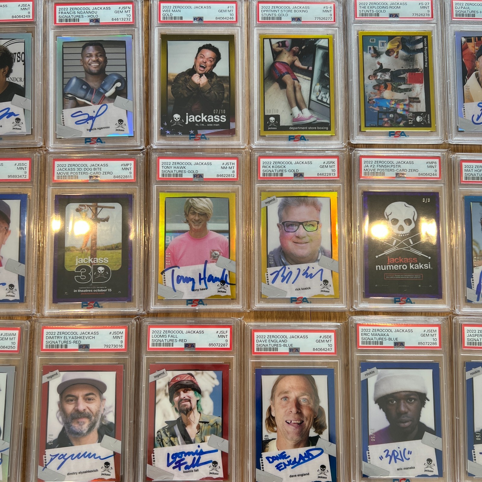Ultimate ZeroCool JACKASS Mystery Chase Pack Guaranteed Hit! PSA Slap or Serial