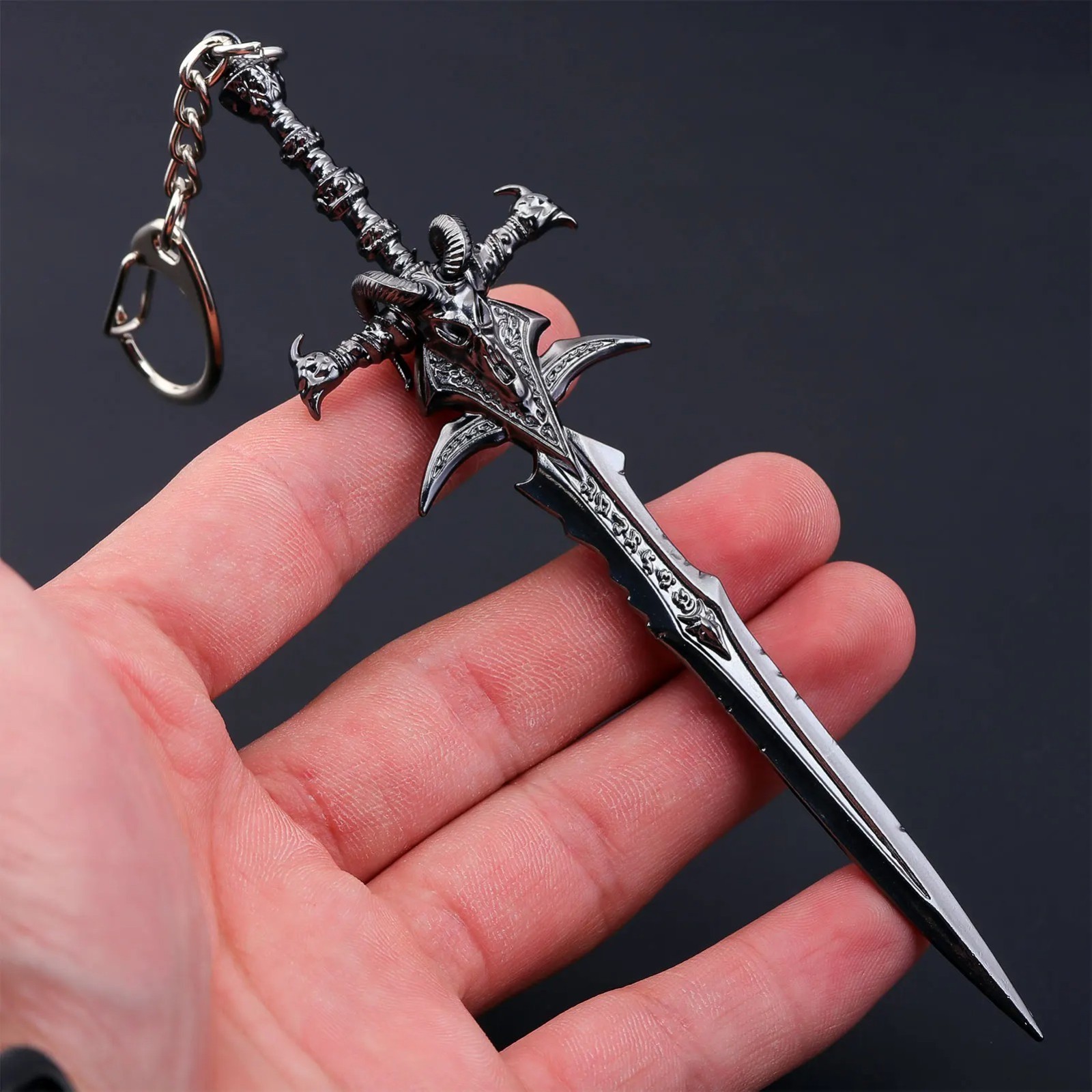 Brand New! World of Warcraft Frostmourne Sword Metal Keychain