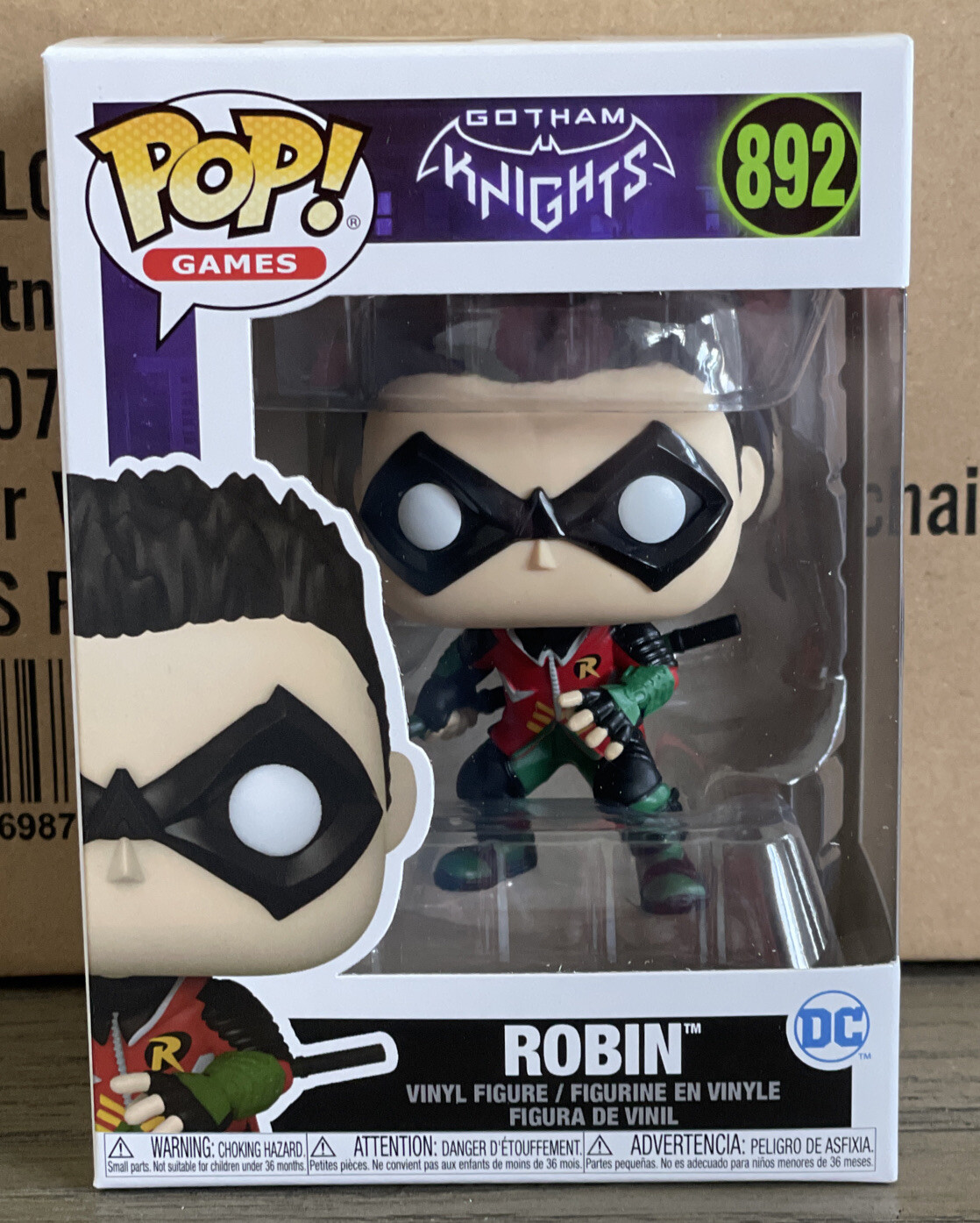 Funko POP! Games DC Gotham Knights Robin #892 NEW W/PROTECTOR