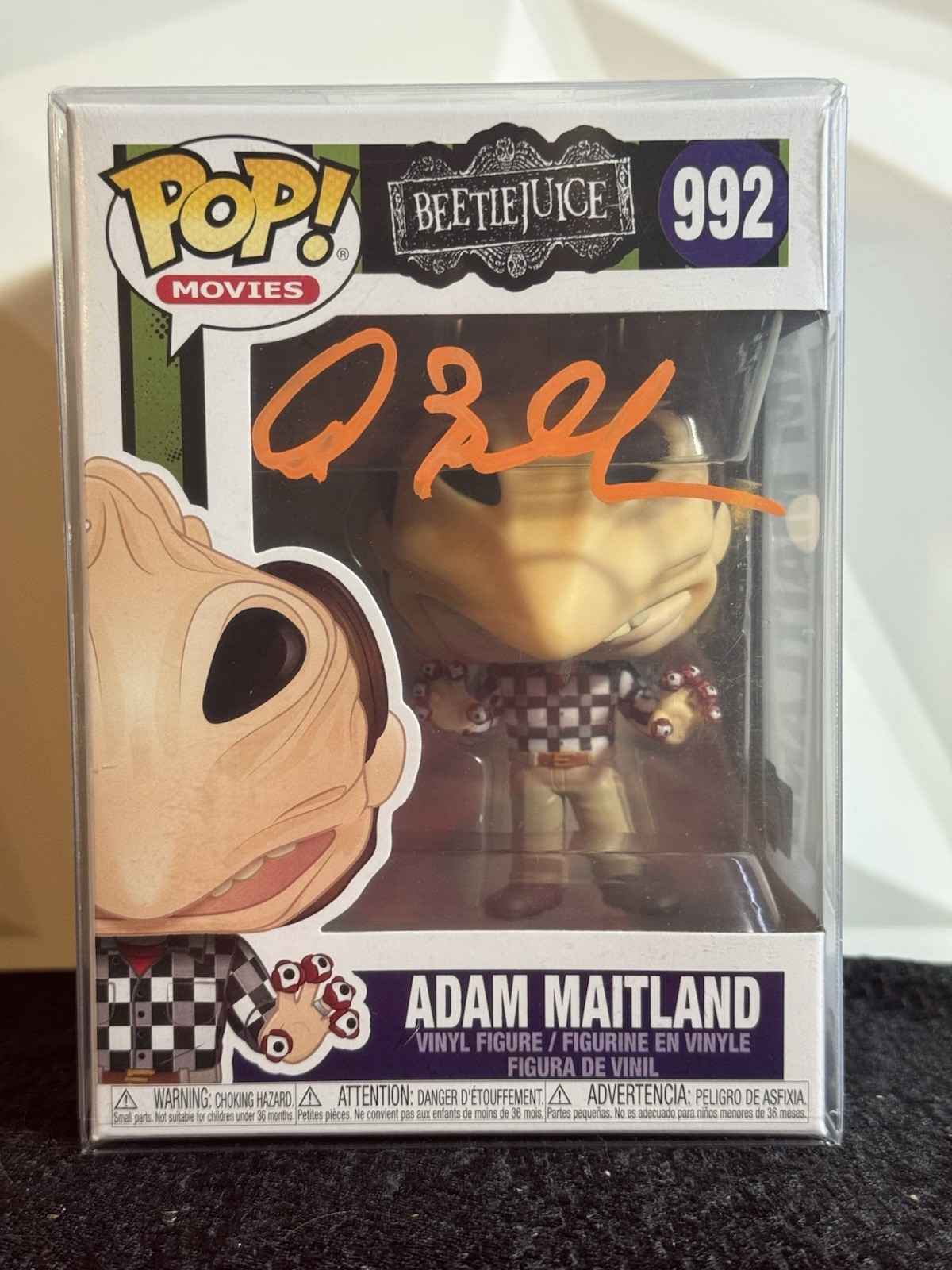 Alec Baldwin Autographed Adam Maitland Beetle Juice Funko Pop Movies #992 OCCM