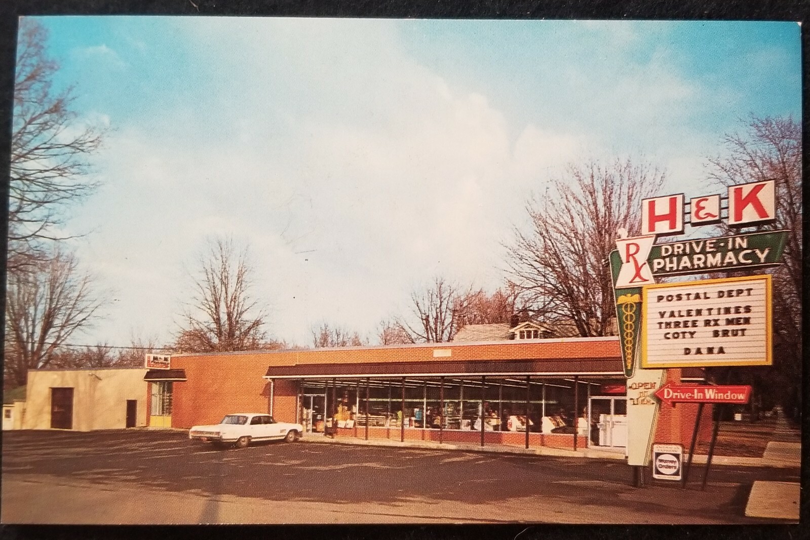 HK H K Pharmacy Drug Store Harding Way West Galion Ohio Torn Down MINT Postcard