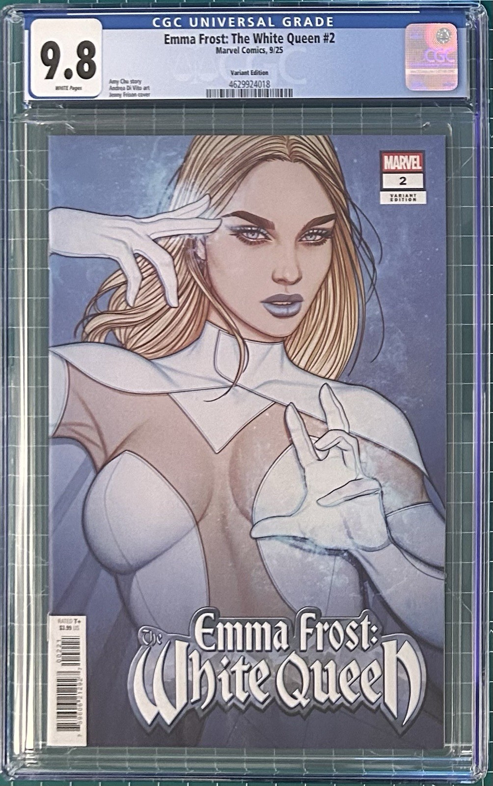 Emma Frost The White Queen #2 CGC 9.8 Jenny Frison Variant 2025
