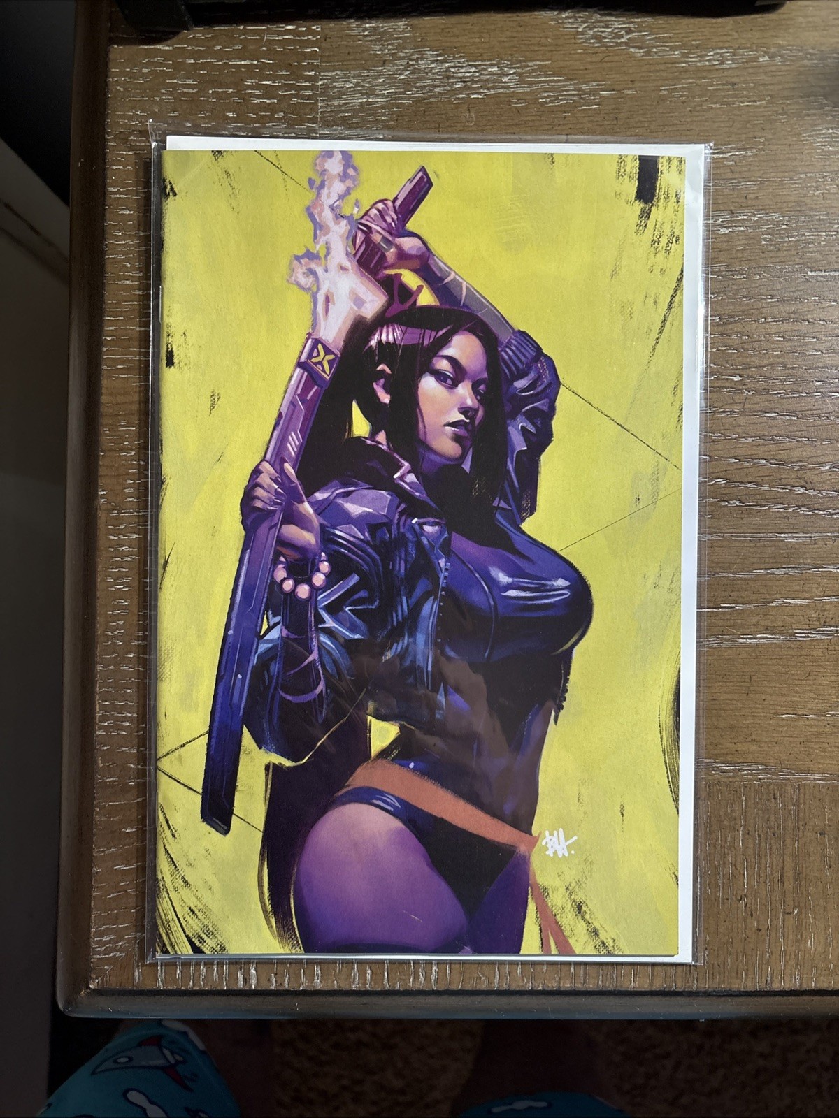 Psylocke #5 Ben Harvey Virgin Variant Near Mint (NM Condition)