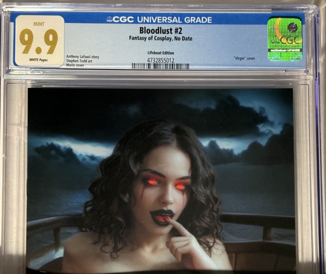 BLOODLUST #2 CGC 9.9 MINT🔥Fantasy of Cosplay Lifeboat Edition🔑 Limited to 100
