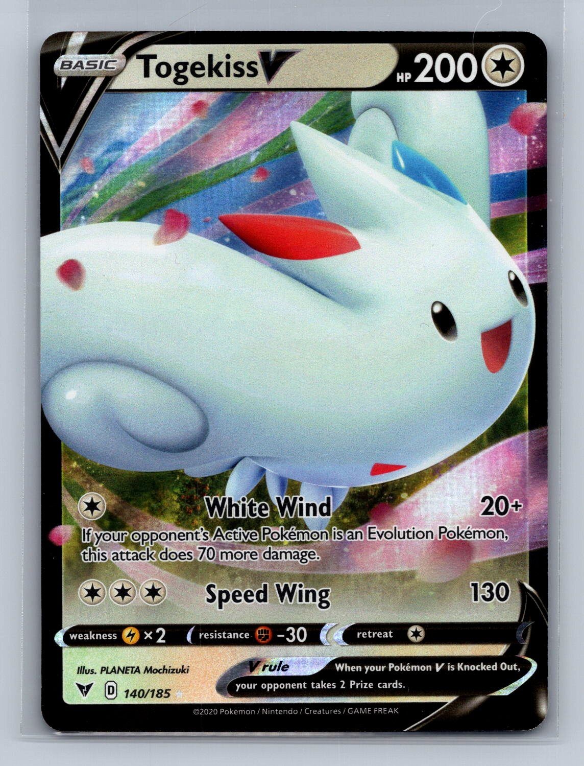 Pokemon Togekiss V 2020 Sword & Shield TCG 140/185 Basic