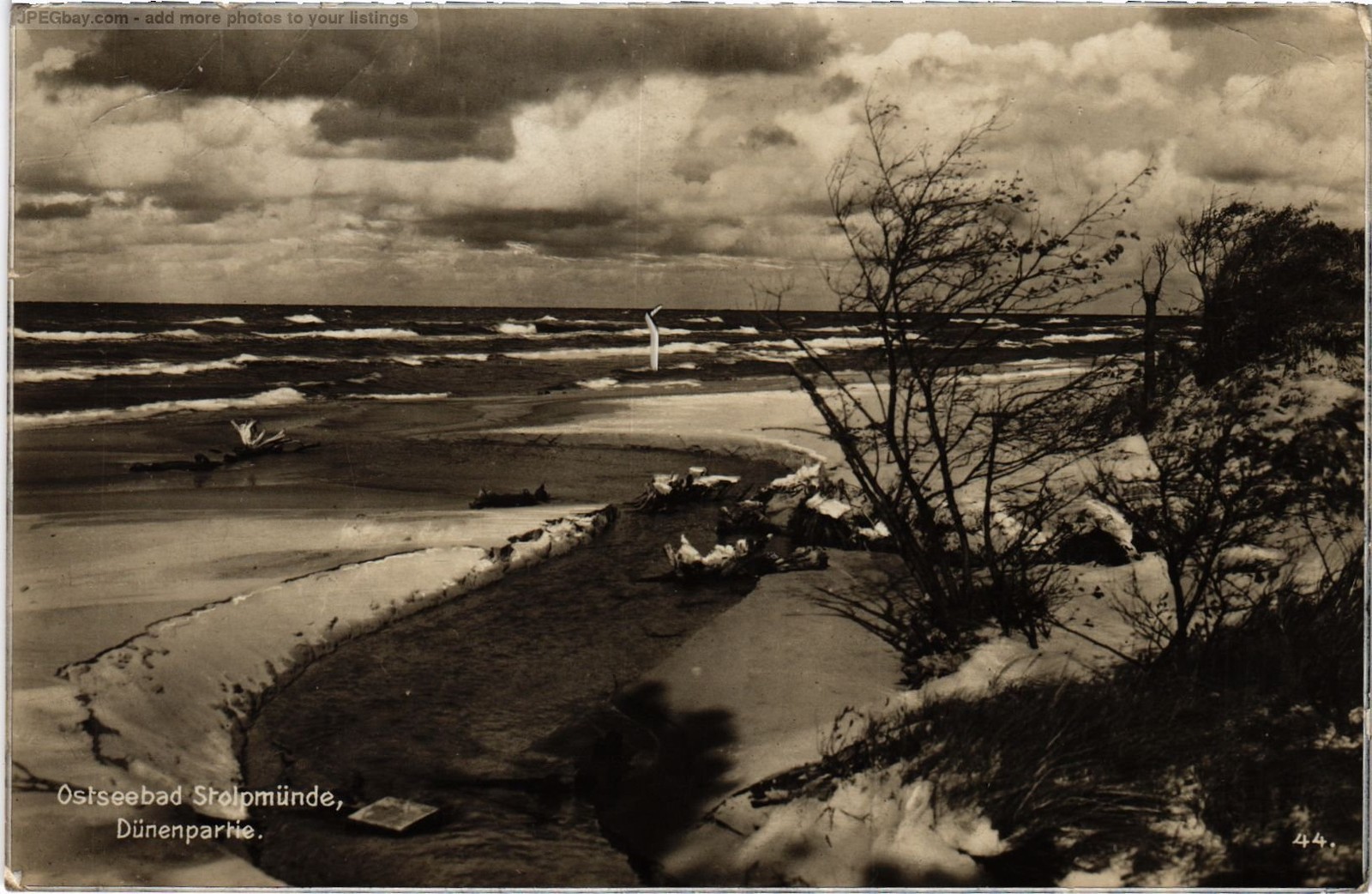 PC POLAND STOLPMÜNDE USTKA DUNES RPPC (a88389)