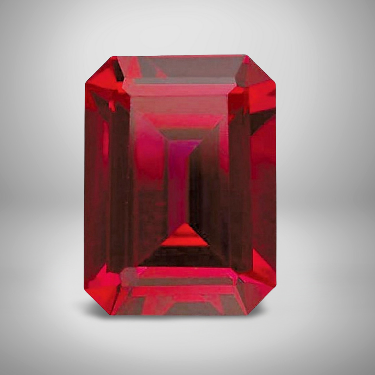 Ruby Emerald Cut Gemstone 1.15 Cts – 7×5 mm AAA+ Loose Gem