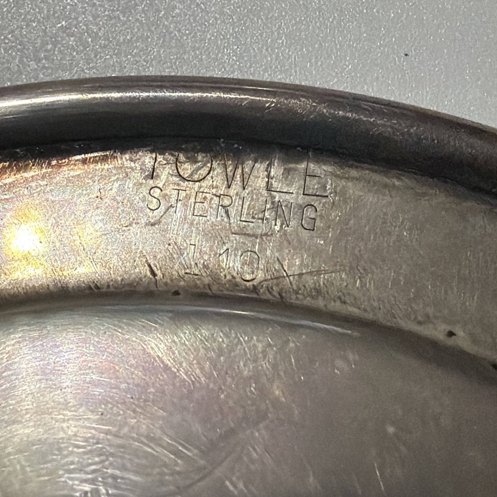 Plate Towle Sterling Silver 140 Saucer In 4.75 In. 1.7oz