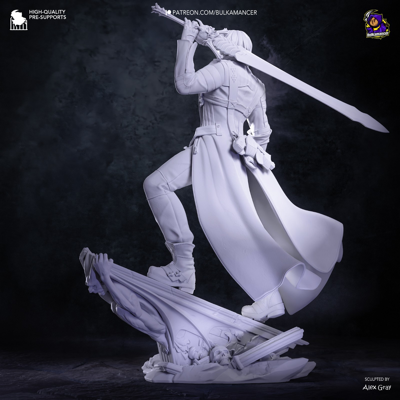 Dante | Devil May Cry 3 | High Quality Unpainted Resin Garage Kit 1:6