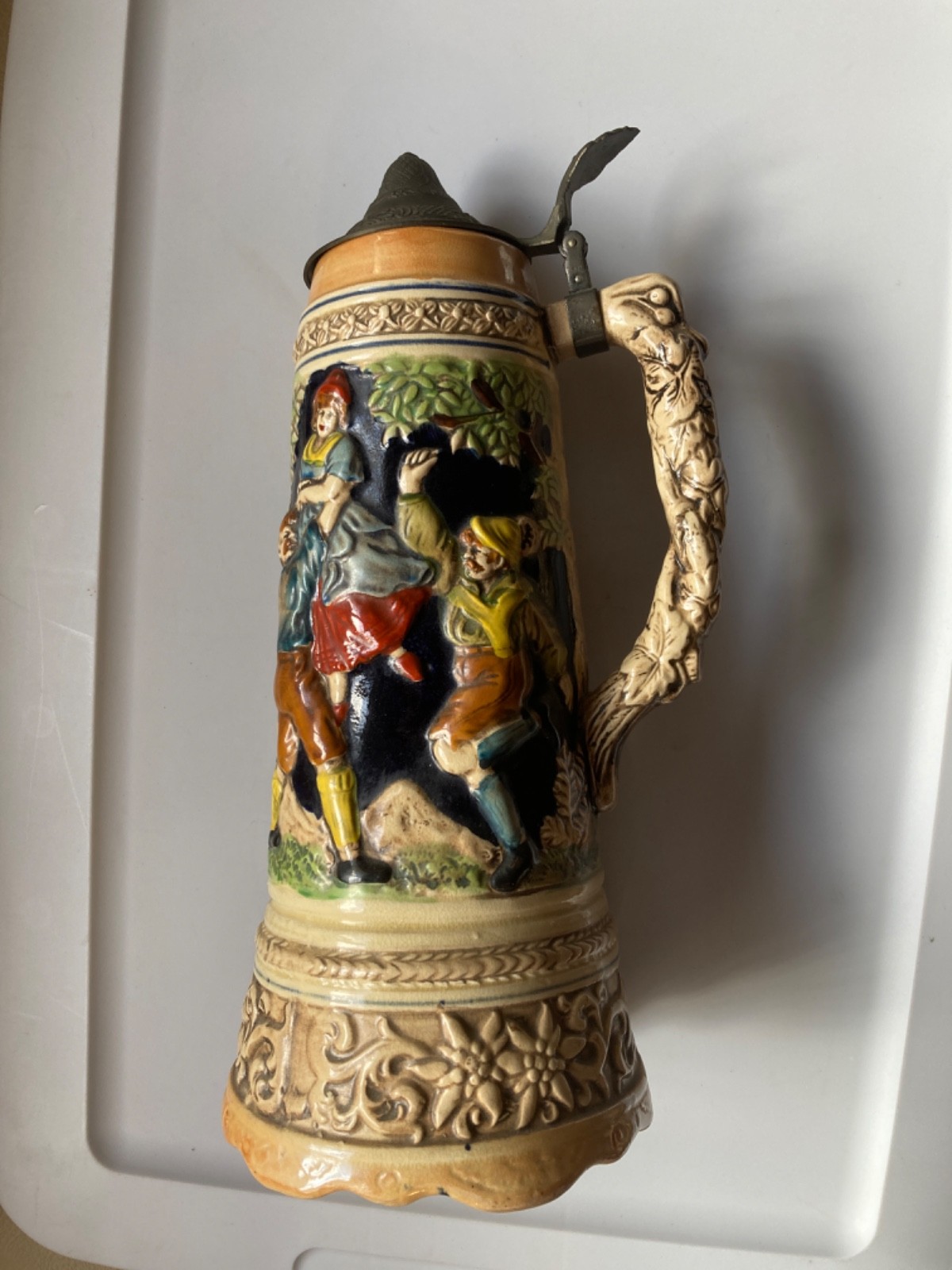 German Beer Stein with Music Box