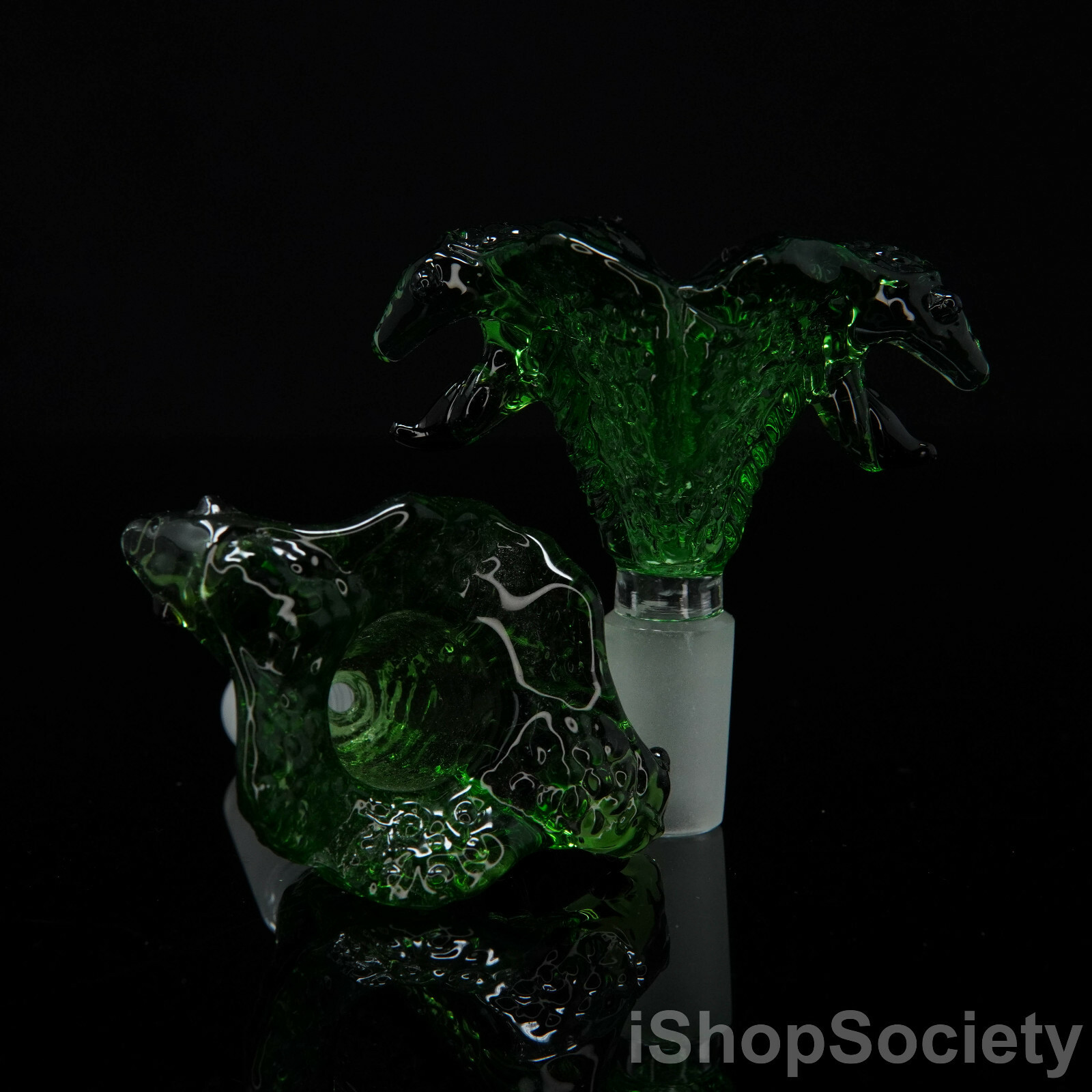 3″ Double Cobra Slide Bowl 14mm Water Pipe Hookah Head Piece Thick Bowl GR
