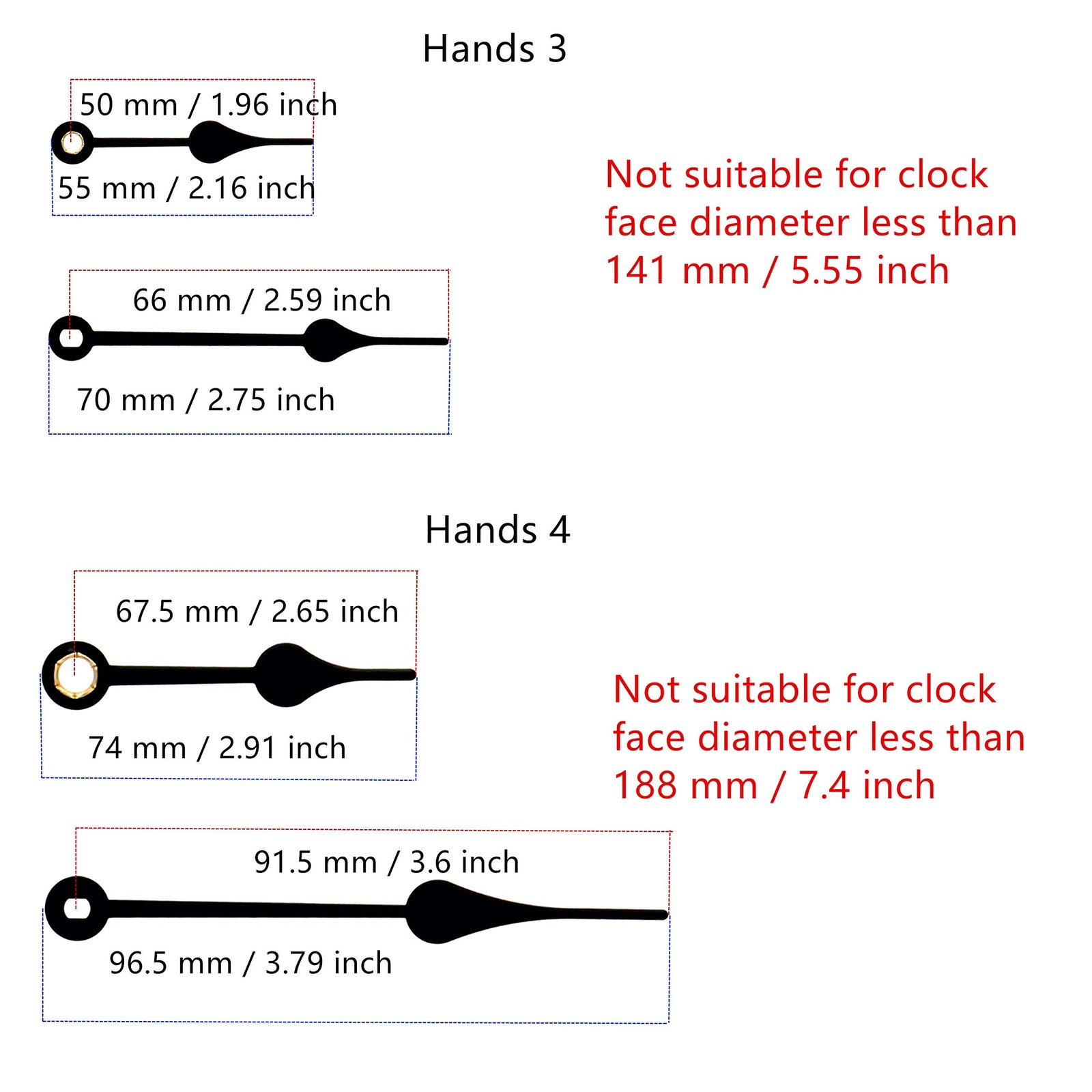 TIKROUND Include Hands Quartz DIY 12888 Wall Clock Movement Mechanism Battery…