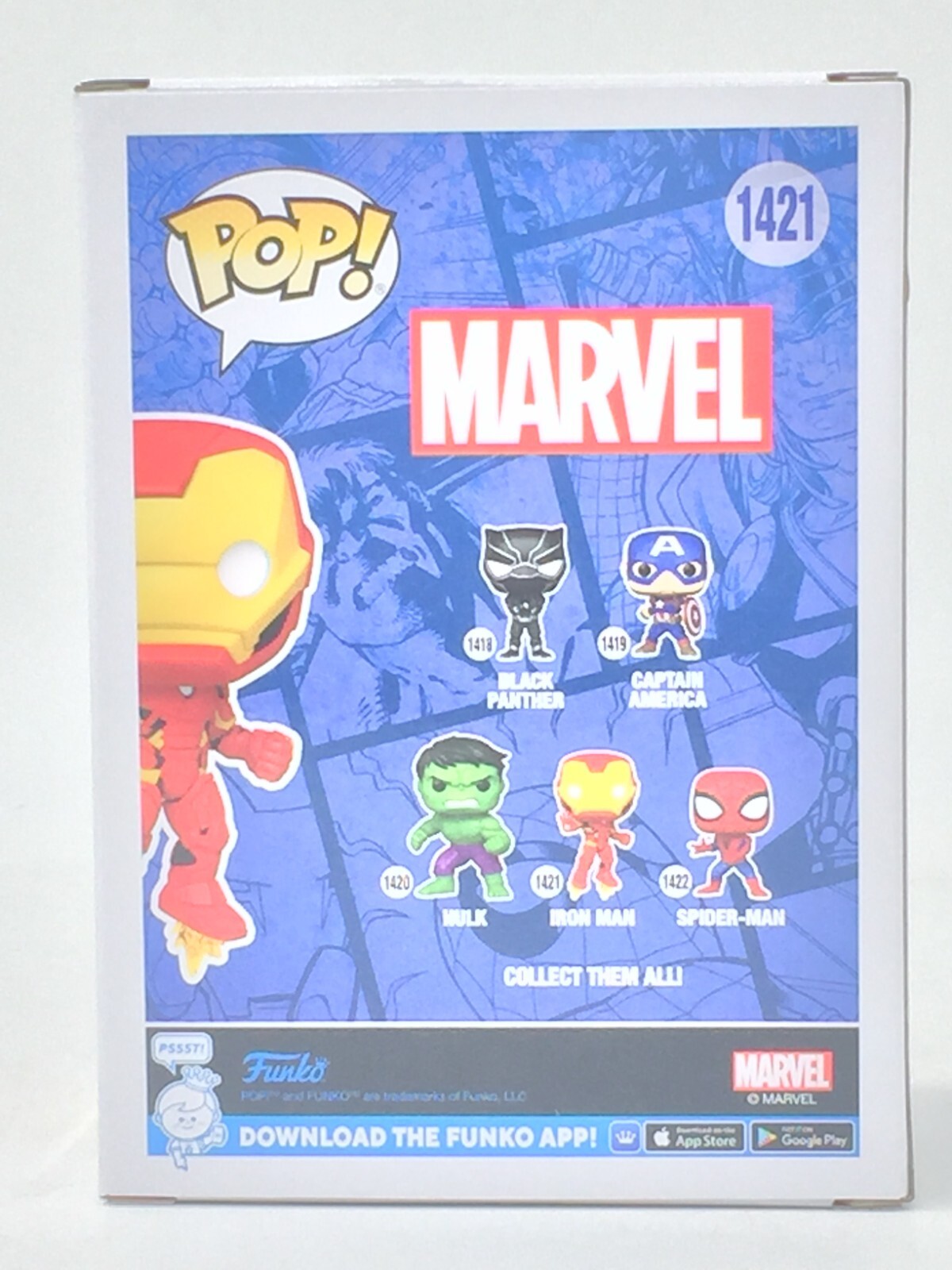 Funko Pop! Marvel Comics Iron Man #1421 With Pop Protector