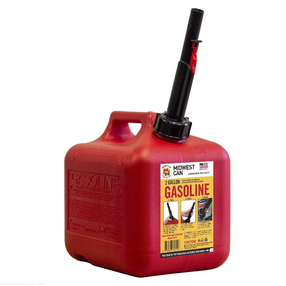 Auto Shut off Can, 2 Gallon, 8 oz. Cpacity, Red in Color, Model 2310-4