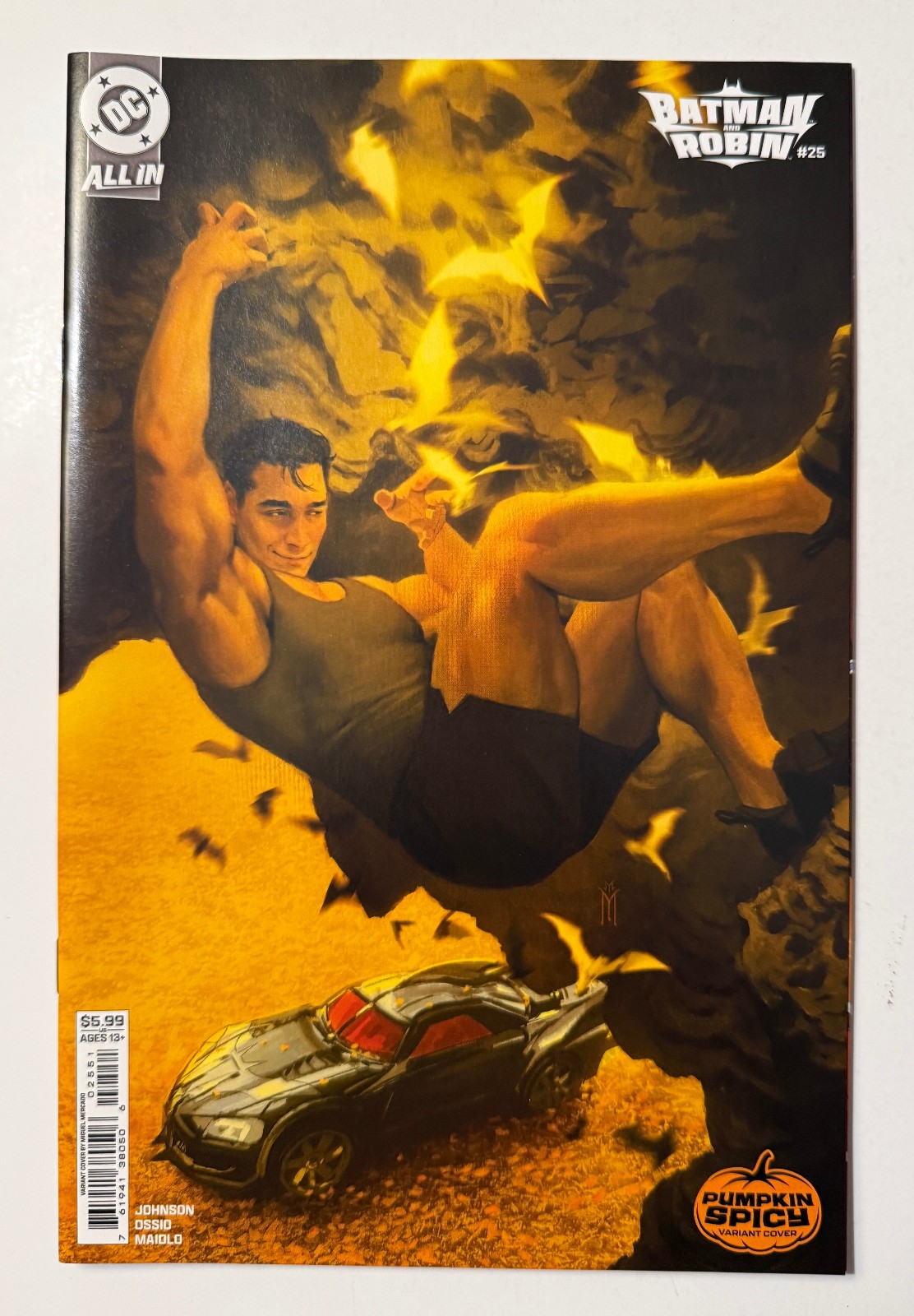 Batman and Robin #25 Miguel Mercado cover D Pumpkin Spicy variant 2025 Nightwing