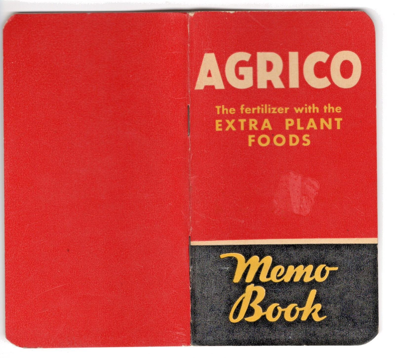 1937 Agrico Fertilizer Extra Plant Foods Advertising Note Book Baltimore, MD.