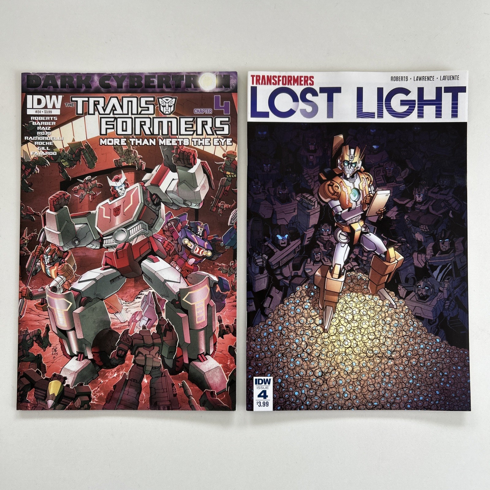TRANSFORMERS Lost Light 4 & More Than Meets The Eye 24 RARE Lot of 2 IDW 2017