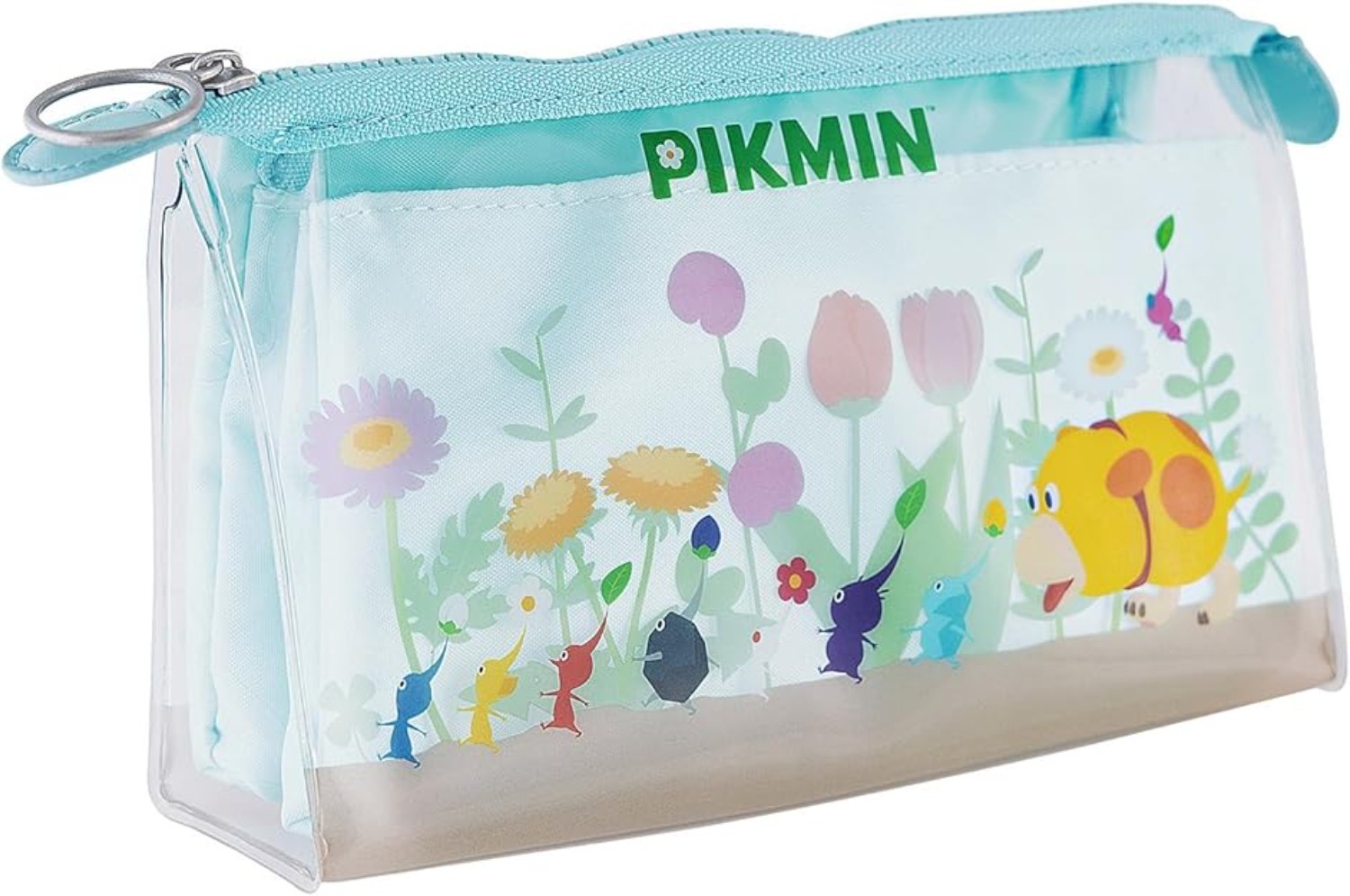 Pikmin Clear Pouch Pen Case Mitte light blue Character Red Blue Yellow Pikmin