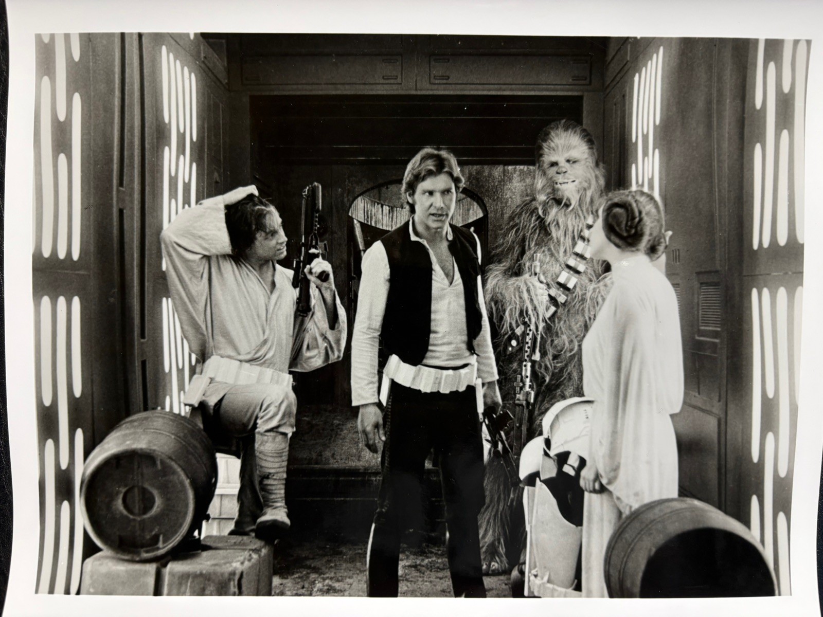 18 Star Wars Movie black & White Glossy 8×10 Photos Prints large lot of pics Vtg