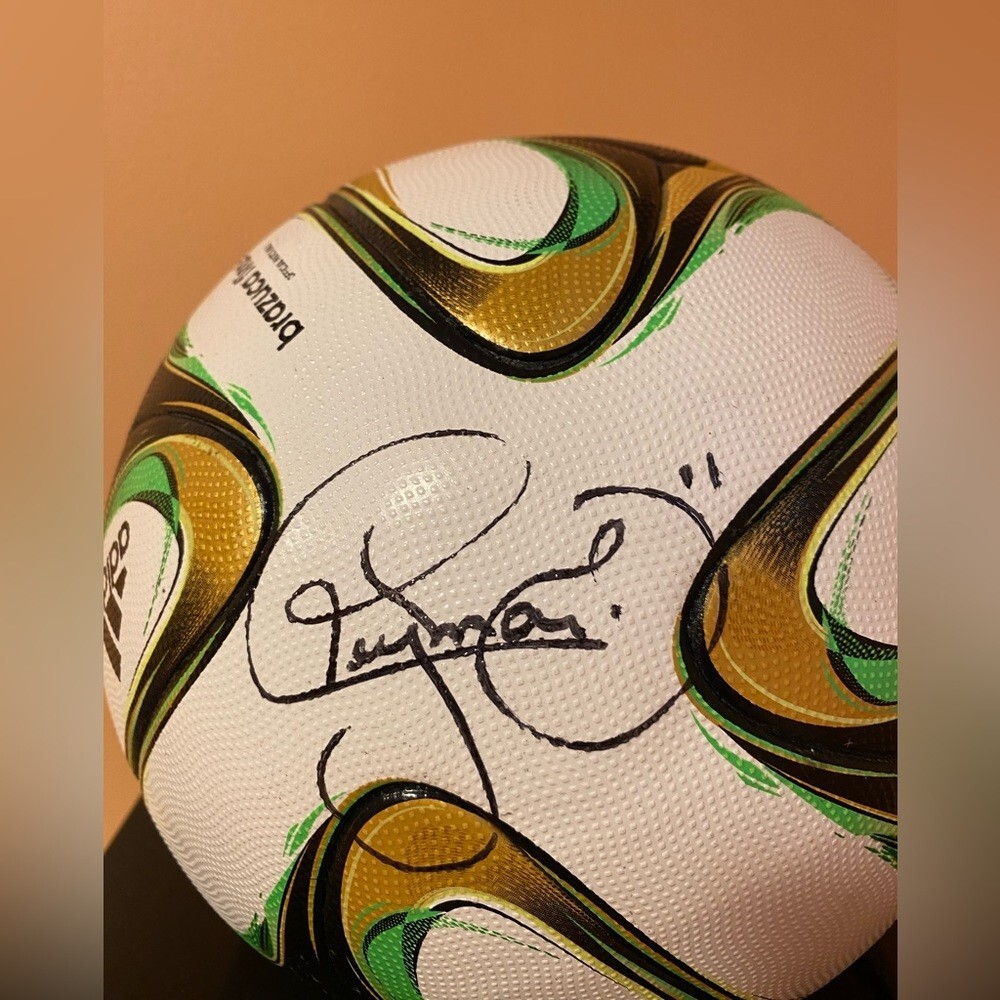 2014 World Cup Adidas Soccer Ball Signed by Neyman Jr. w/ Letter of Authenticity