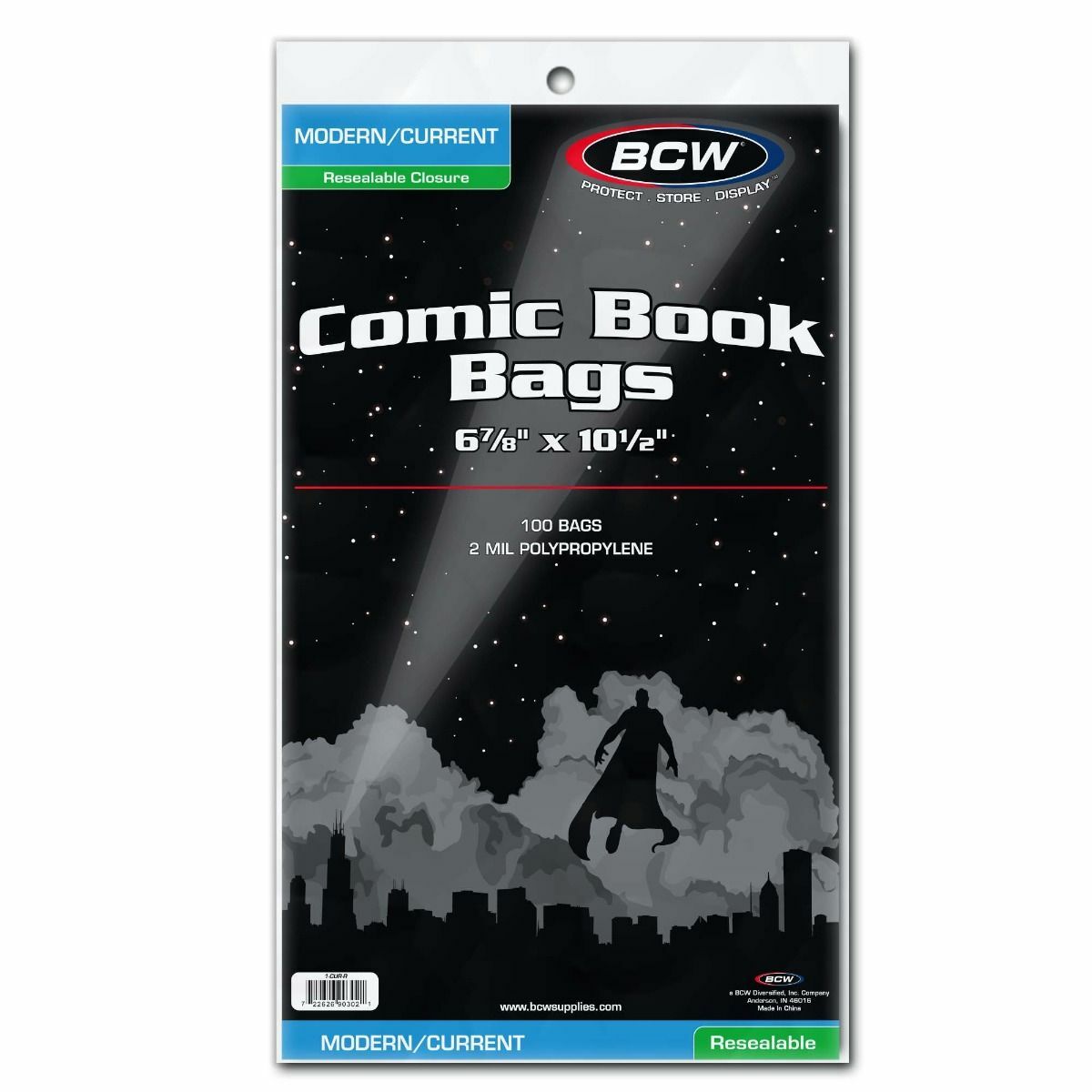 100 New BCW Current Resealable Comic Book Bags And Boards – Acid Free – Archival