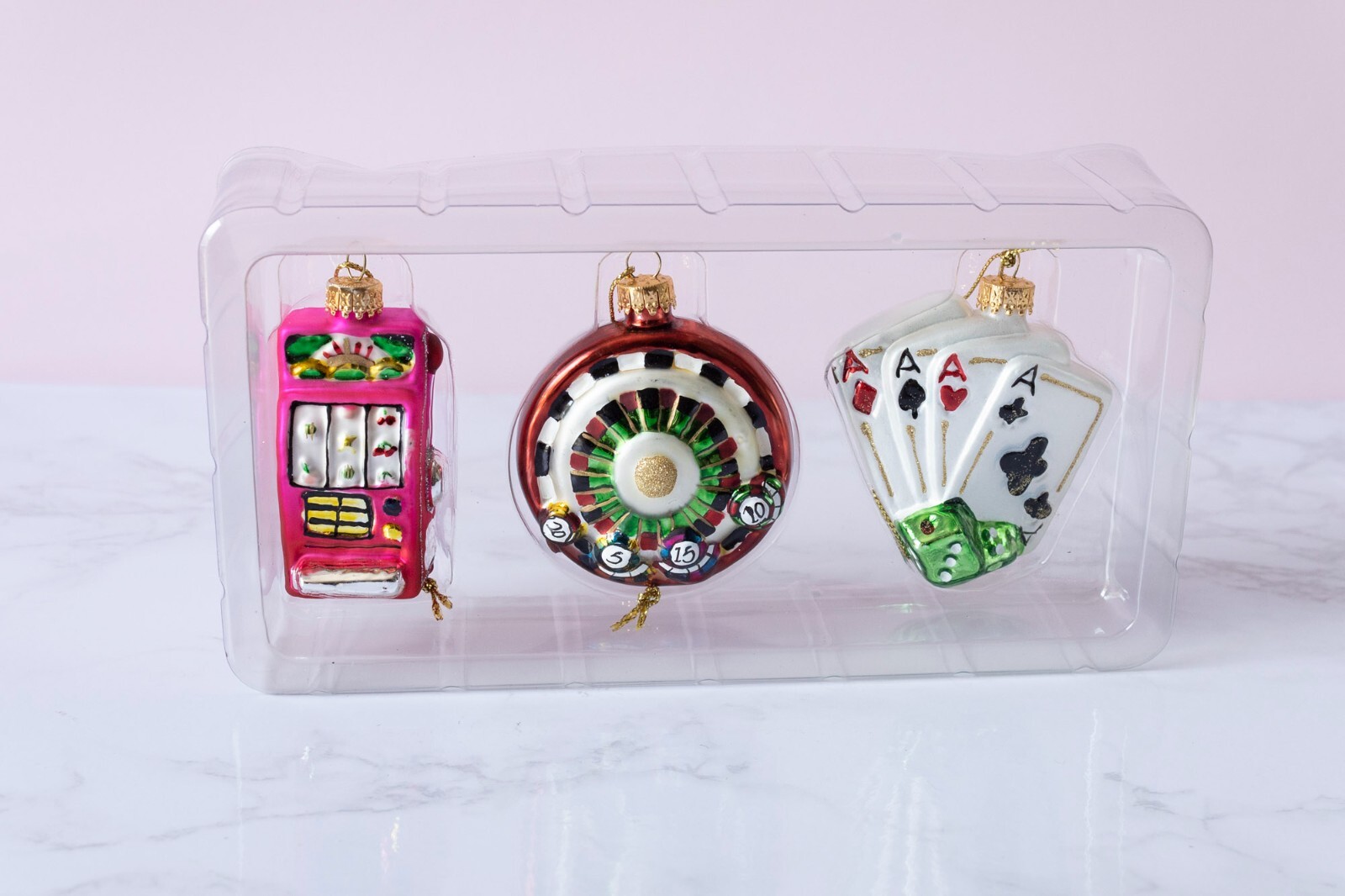 HomeGoods Casino Ornaments By TJX Company Cards, Slot Machine & Roulette